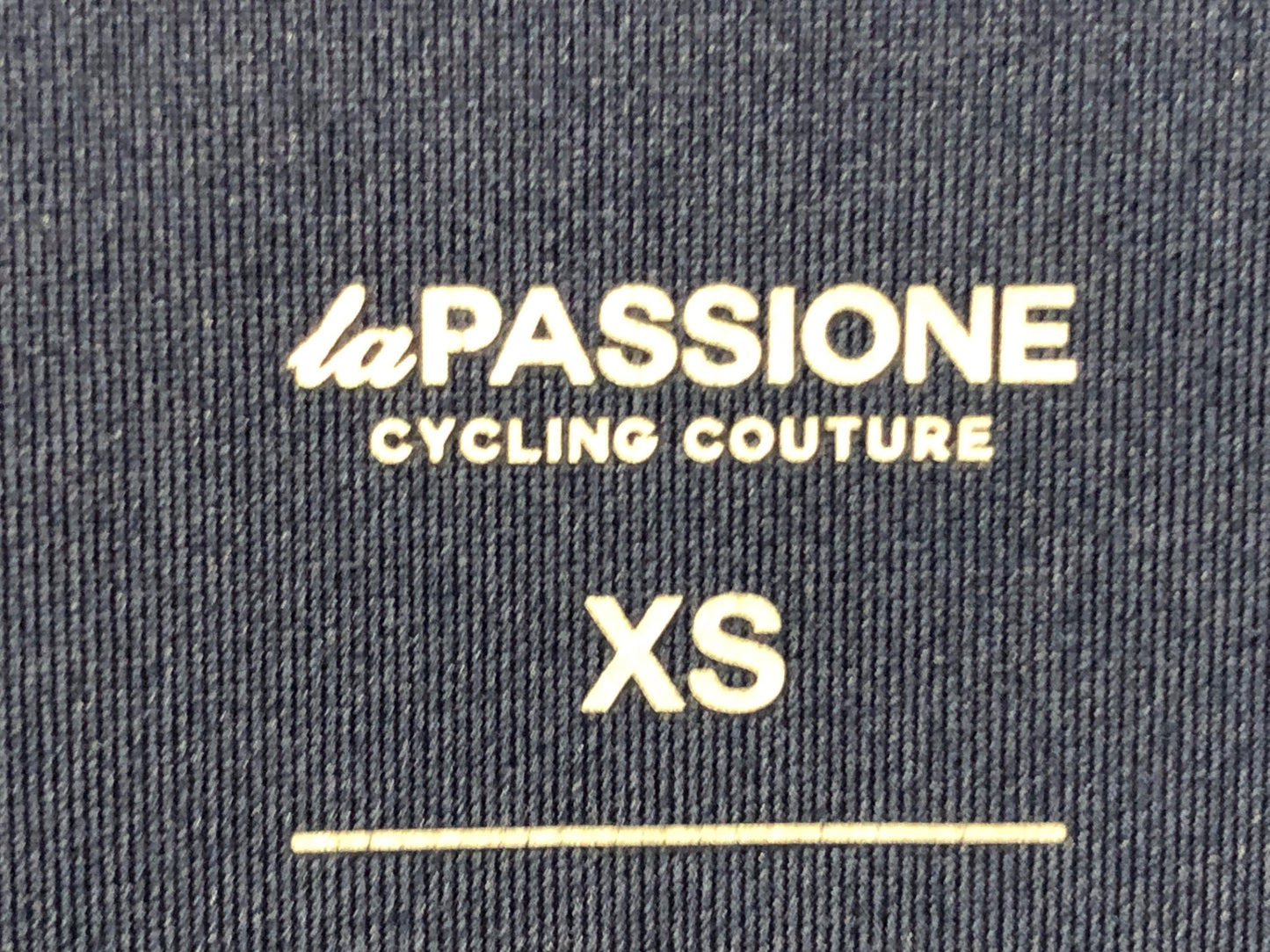 IL913 ラパッション LA PASSIONE PSN Rain Jersey 長袖 サイクルジャケット 紺 XS