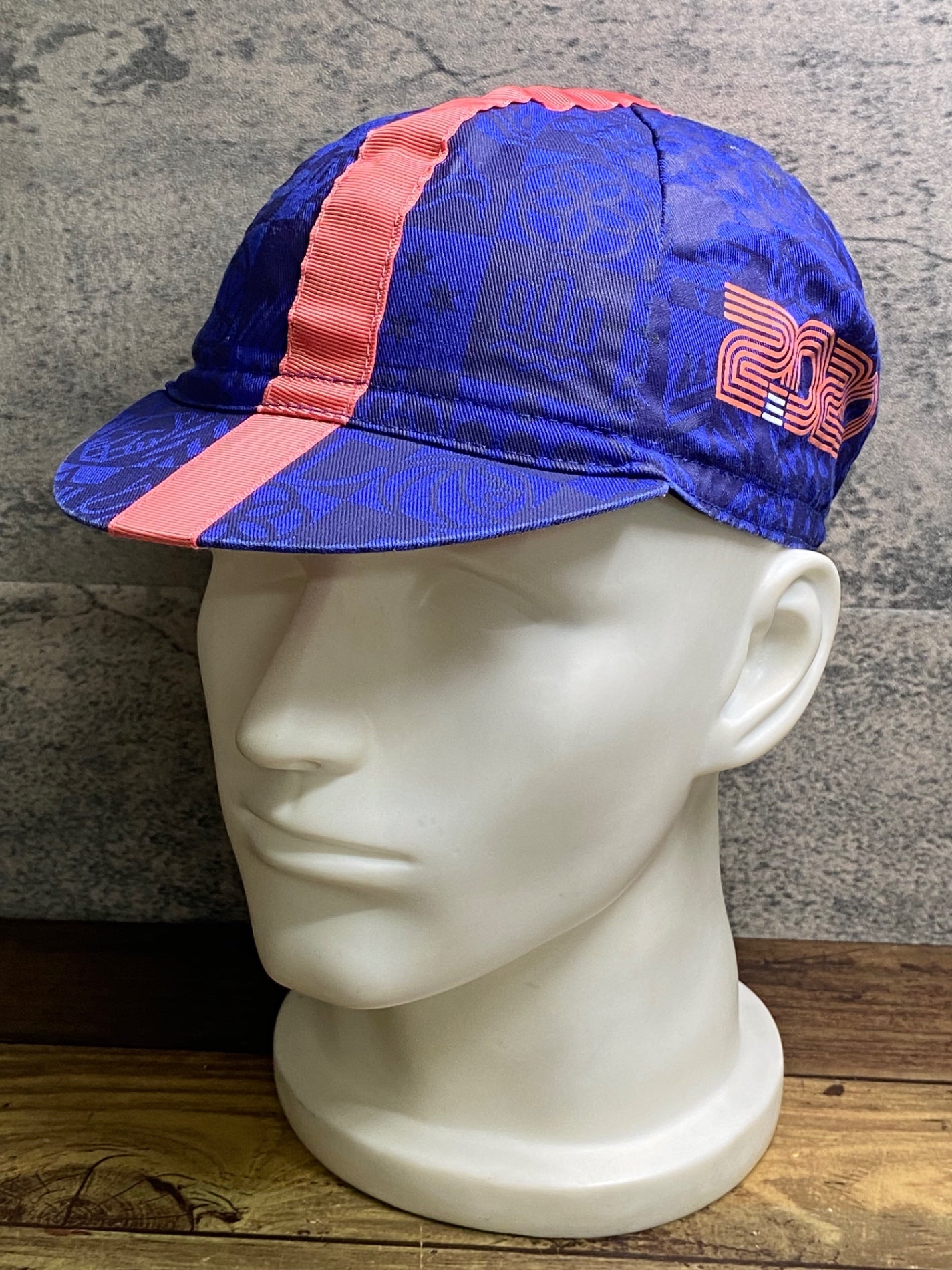 JB930 ラファ Rapha RCC ANNUAL CAP サイクルキャップ 紺 汚れあり