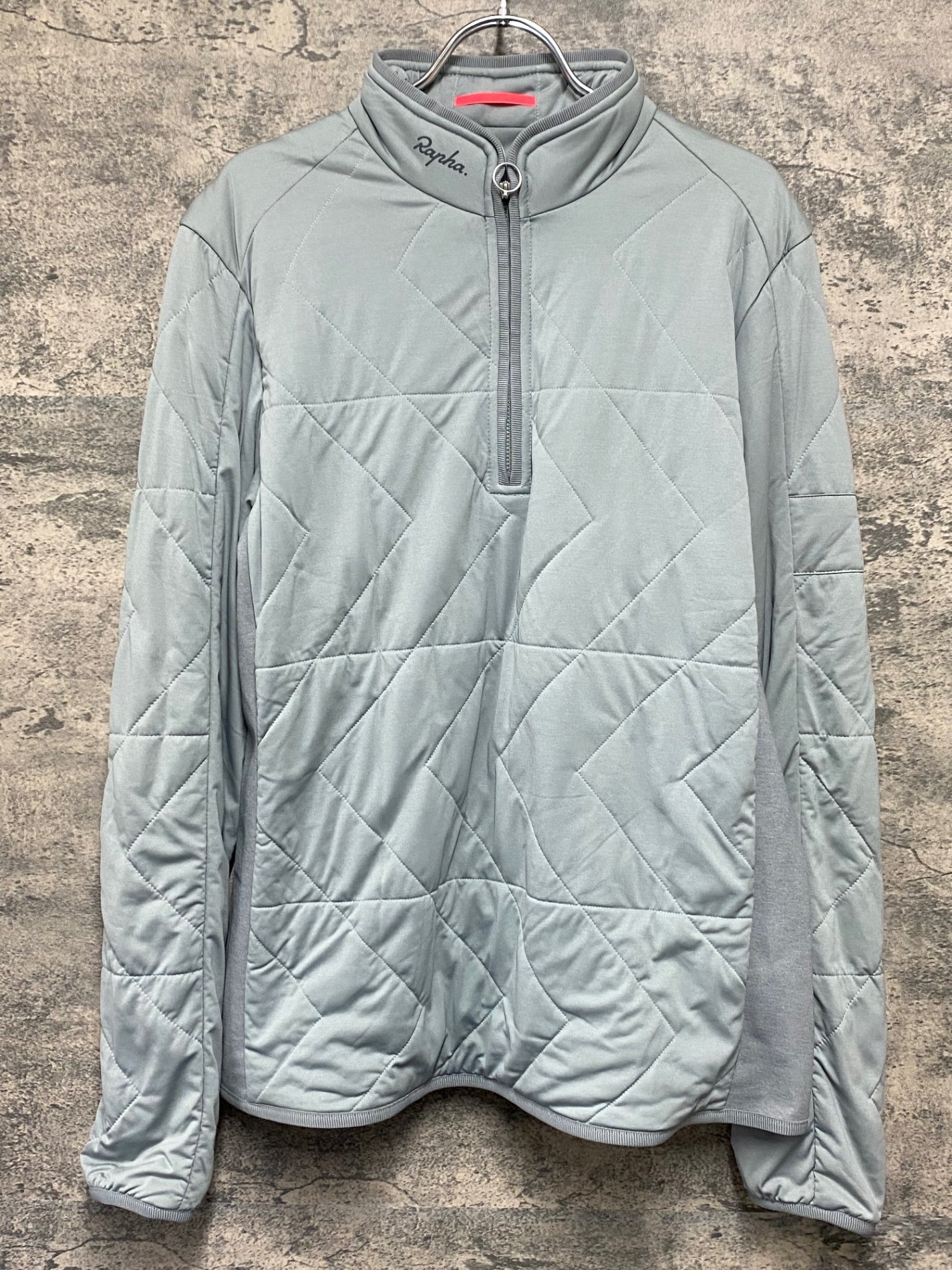IW772 ラファ Rapha INSULATED SWEATSHIRT 長袖 サイクルウェア グレー M ハーフジップ