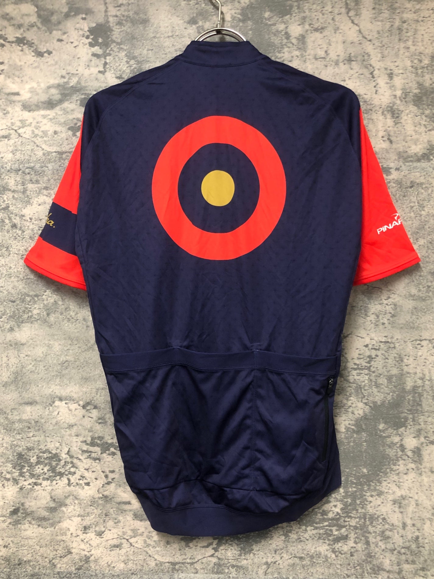 IW742 ラファ Rapha CORE JERSEY 半袖 サイクルジャージ 紺 赤 M TEAM sky WIGGINS