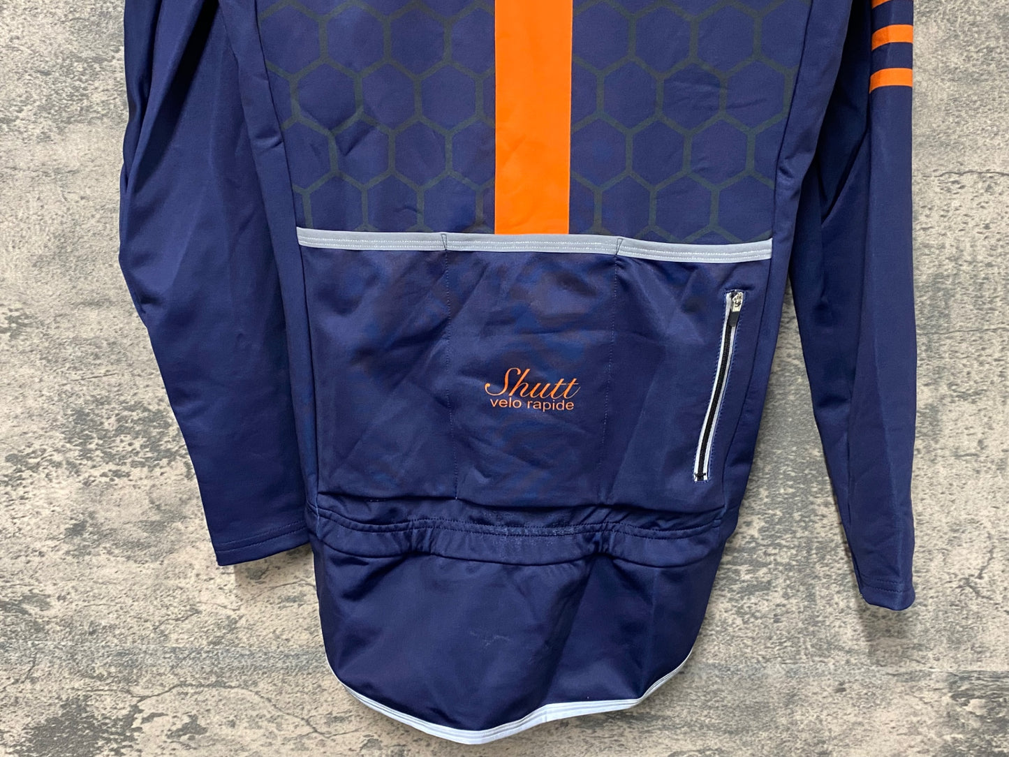 IW382 Shutt velo rapide 長袖 サイクルジャージ 裏起毛 紺 S