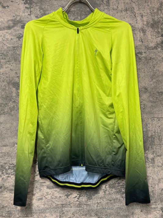 IW722 スペシャライズド SPECIALIZED SL AIR HyperViz 長袖 サイクルジャージ グリーン L
