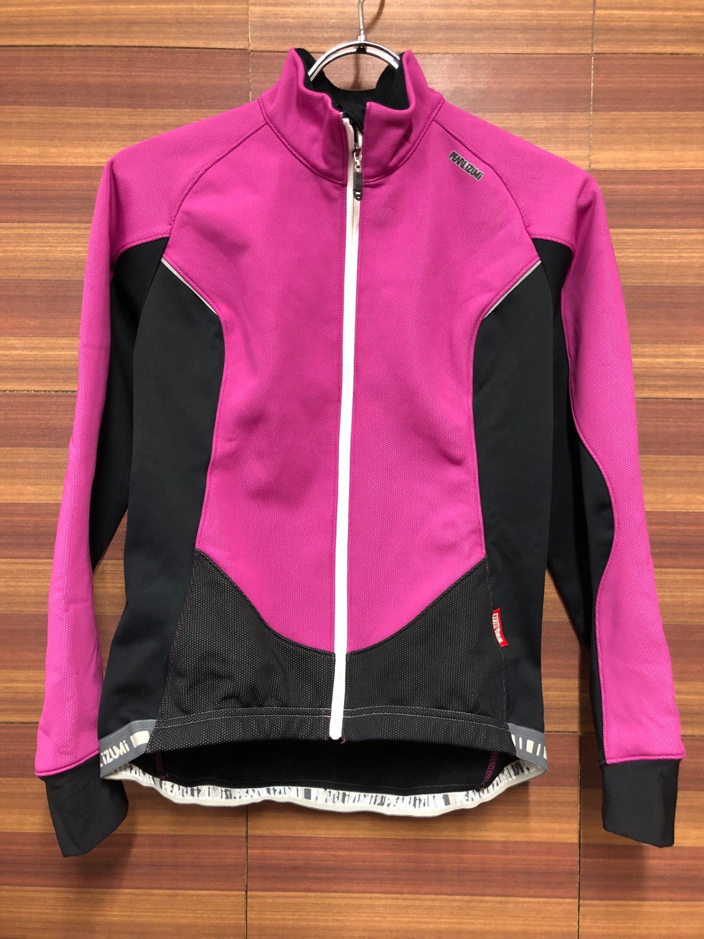 IL905 パールイズミ PEARL iZUMi 長袖 サイクルジャケット 黒 ピンク レディース S 裏起毛