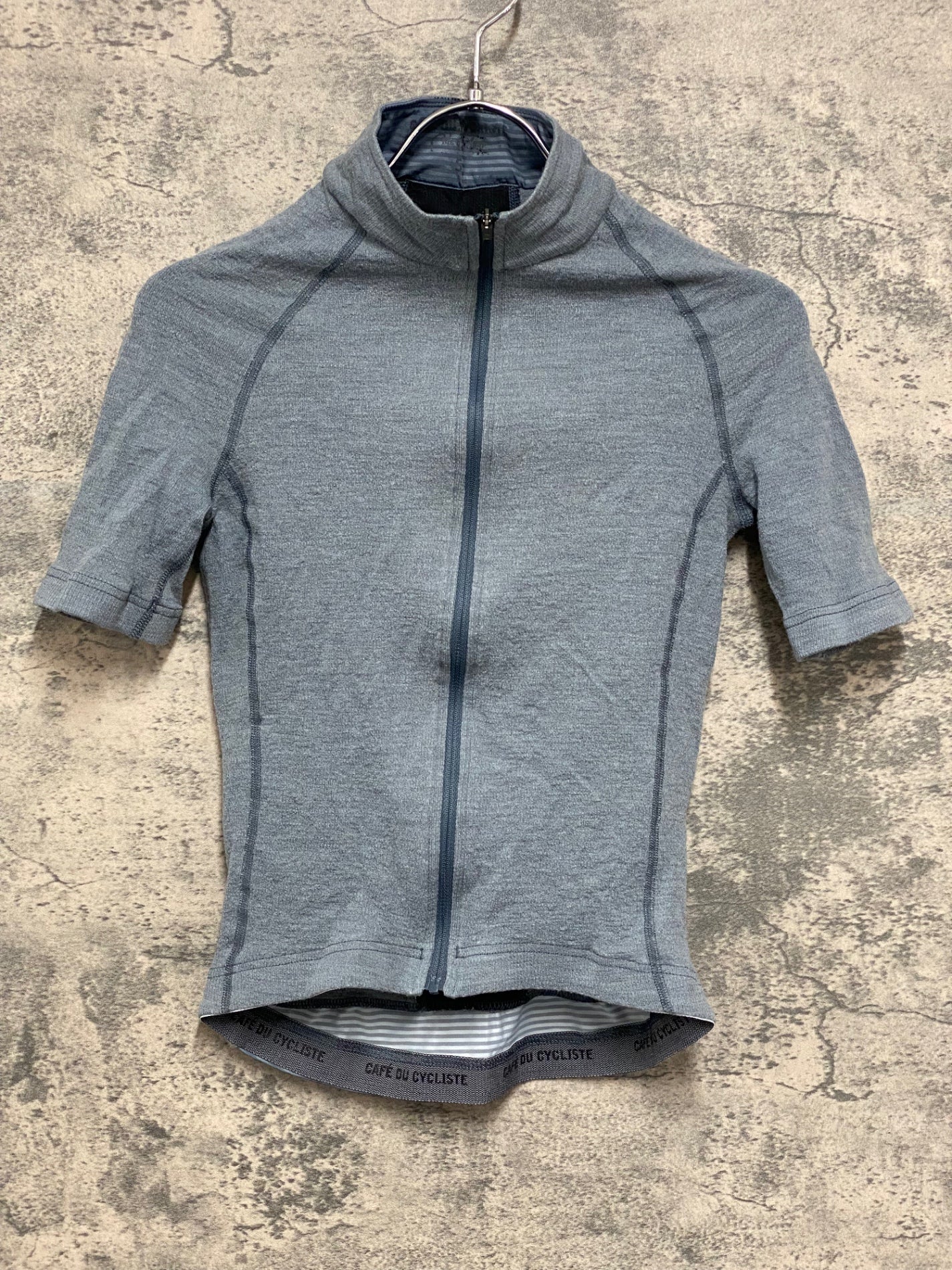 IZ424 カフェドシクリステ Cafe du Cycliste Marina Men 半袖 サイクルジャージ グレー レディース S