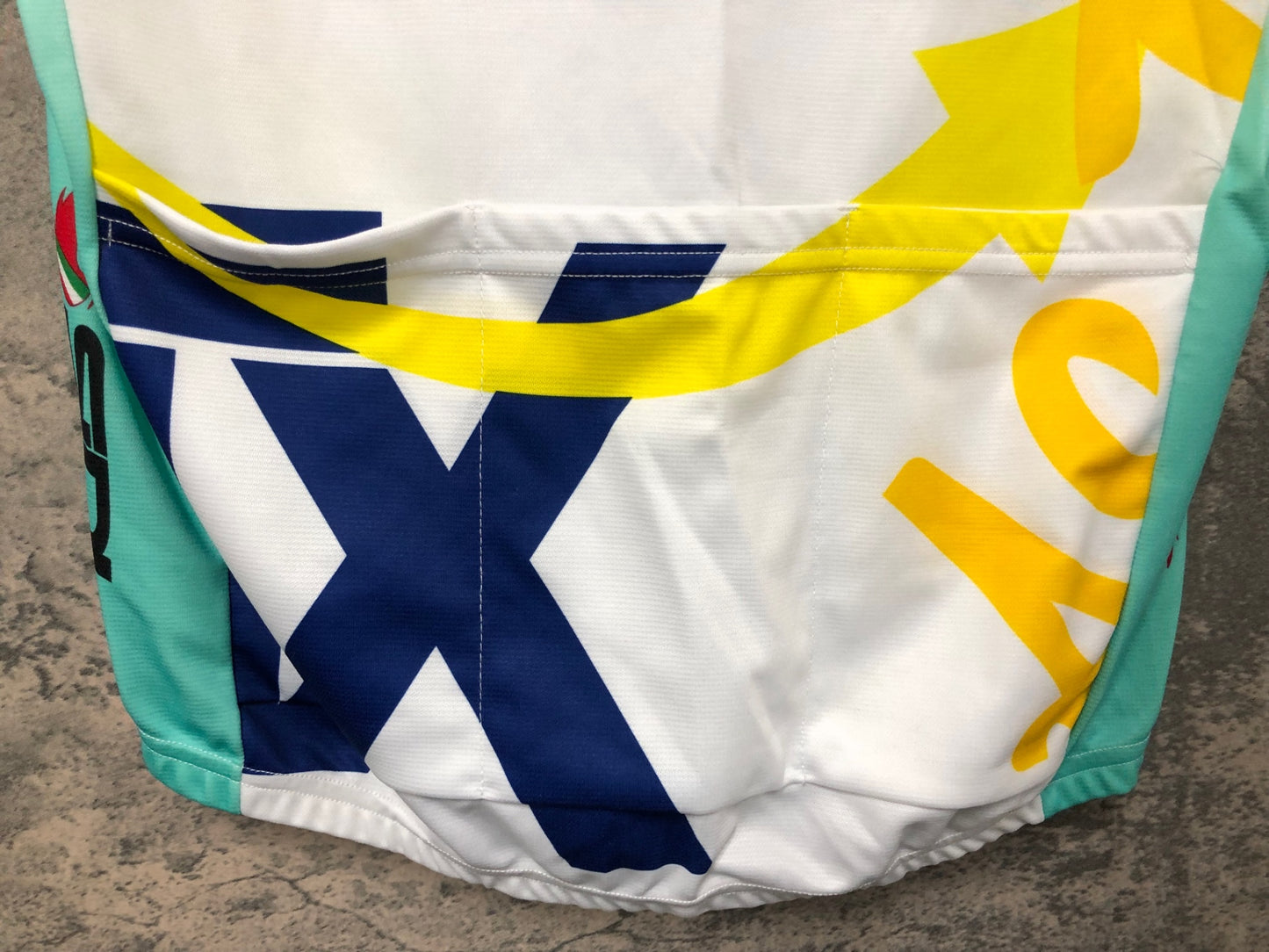 IW331 サンティーニ SMS Santini 半袖サイクルジャージ ビアンキ 白 M