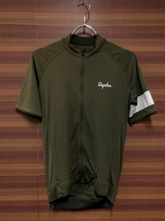 IL920 ラファ Rapha CORE JERSEY 半袖 サイクルジャージ オリーブ S ※日焼け