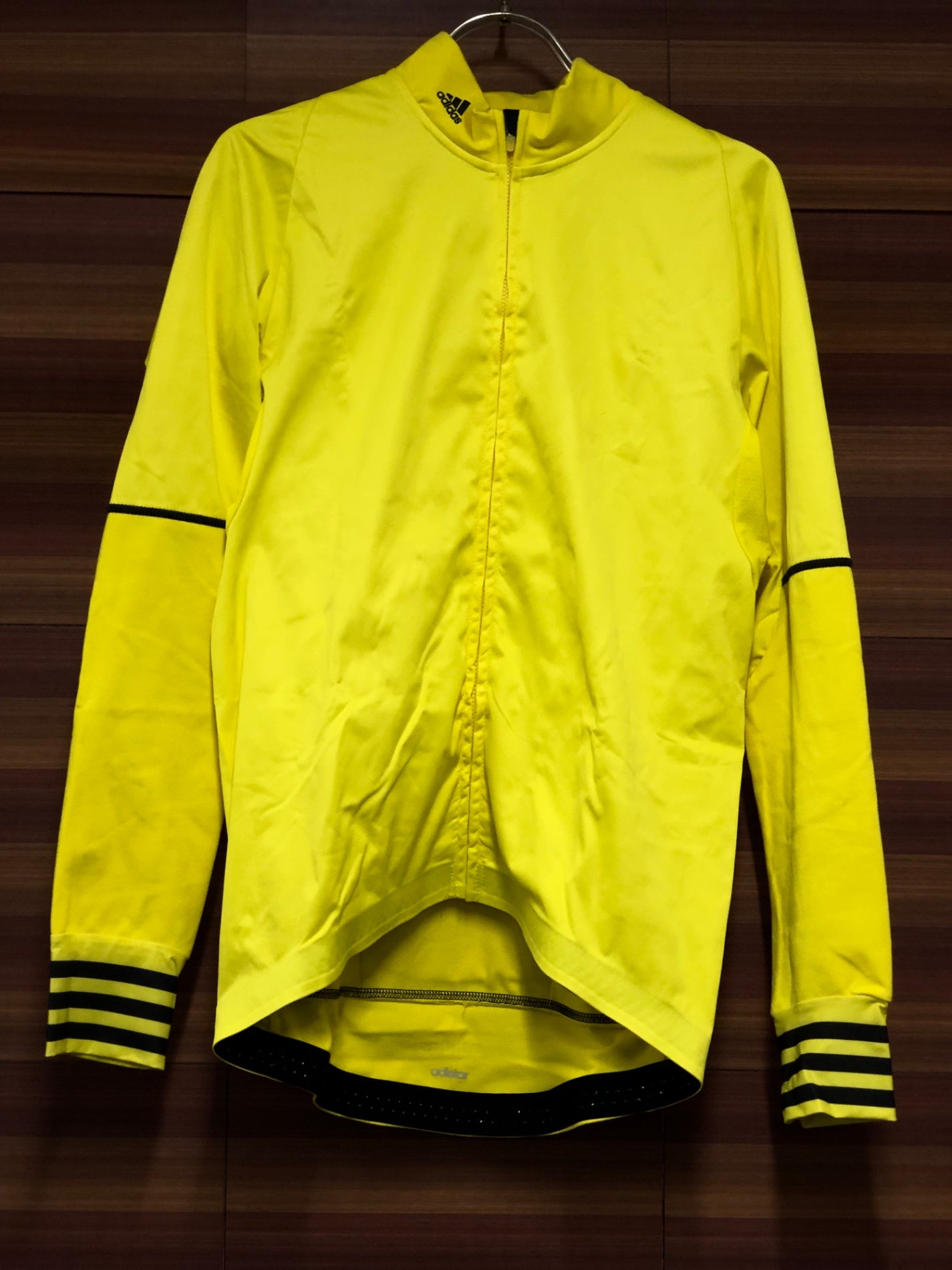 IT950 アディダス adidas 長袖 サイクルジャージ 黄 O 裏起毛