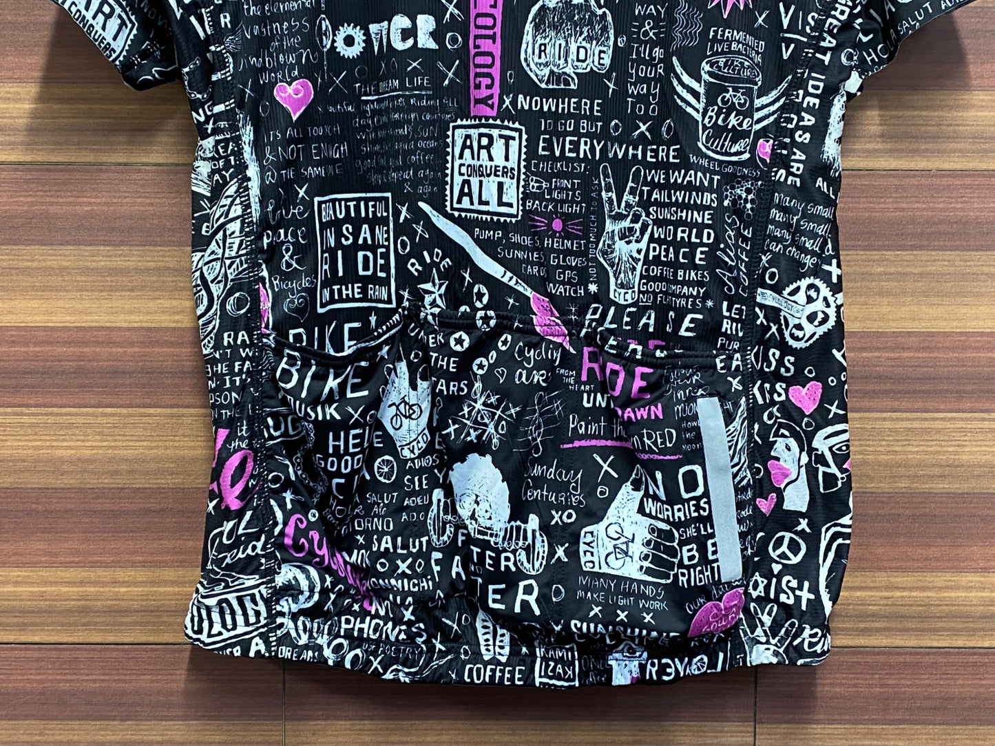 IT535 サイコロジー CYCOLOGY 半袖サイクルジャージ 黒 XL