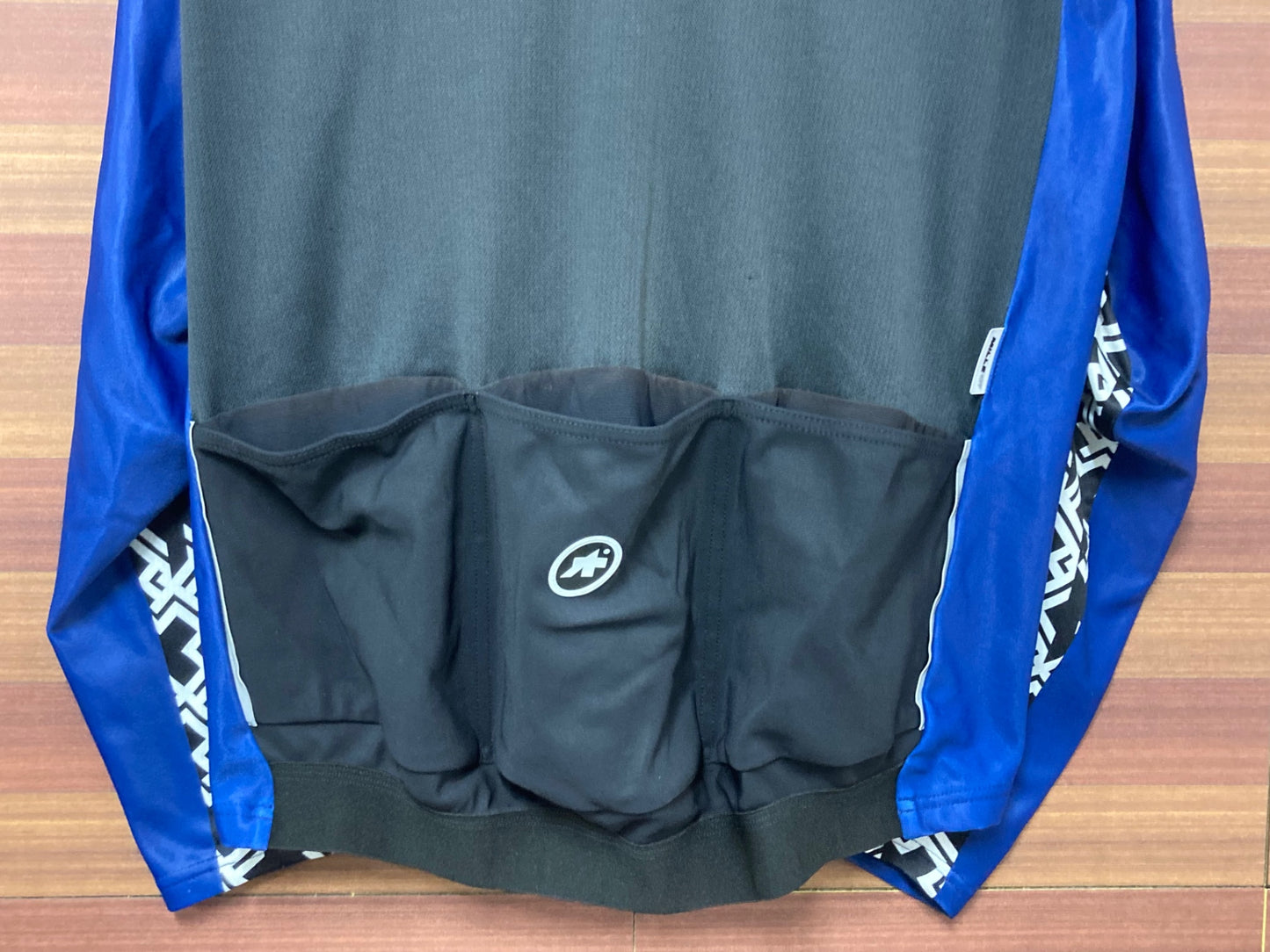 HS945 アソス assos MILLE GT Spring Fall Long Sleeve Jersey 長袖 青 黒 M ※擦れ