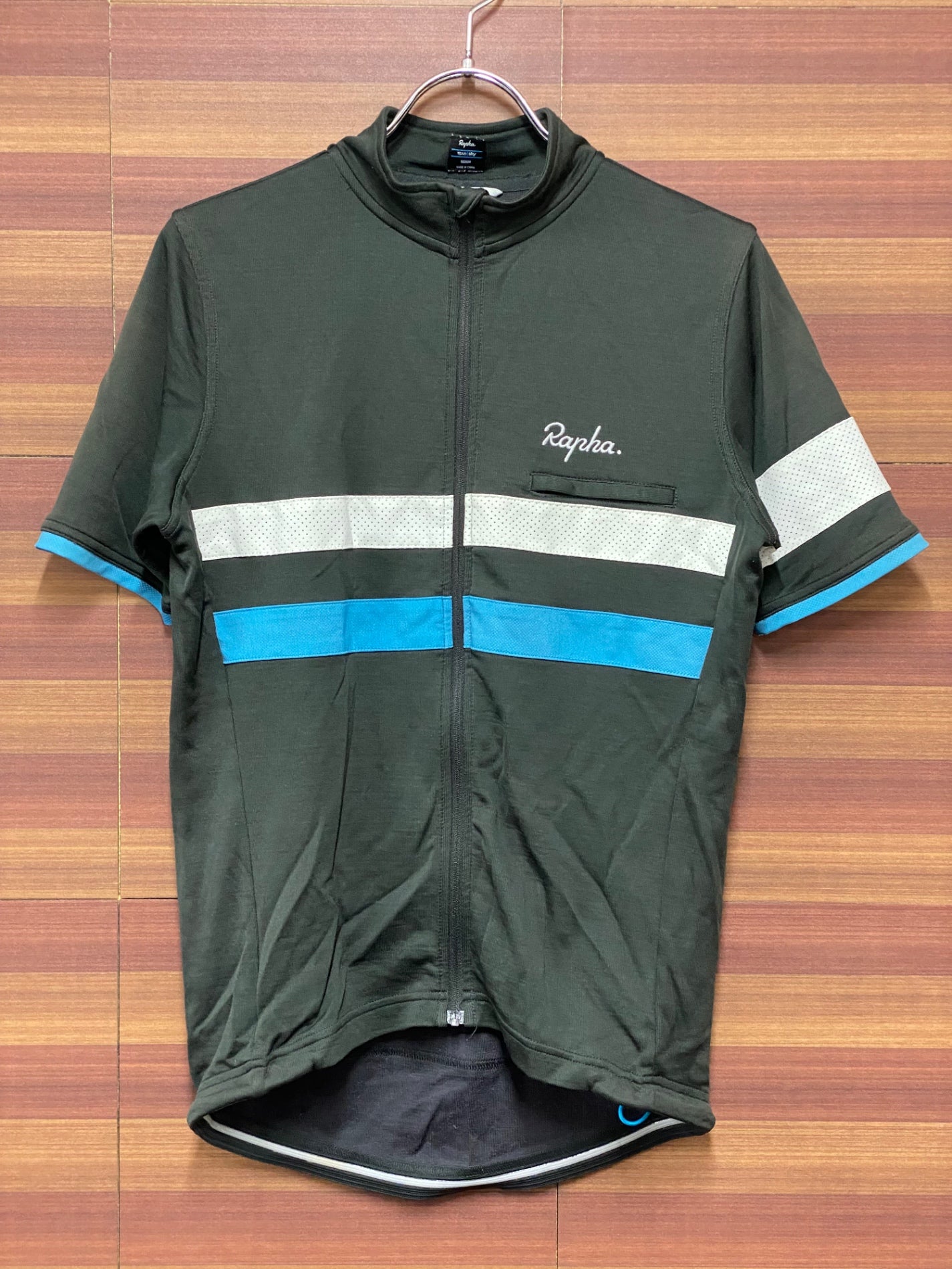 IB226 ラファ RAPHA TRAINING BREVET JERSEY TEAMSKY 半袖サイクルジャージ グレー Ｍ