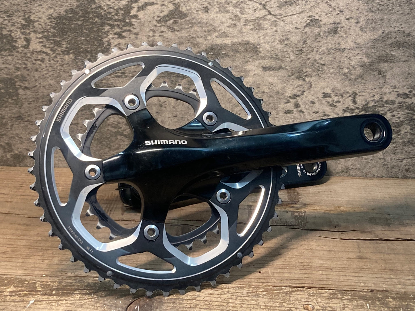IY319 シマノ SHIMANO FC-RS500 クランクセット 170mm 50/34T 黒 2x10S