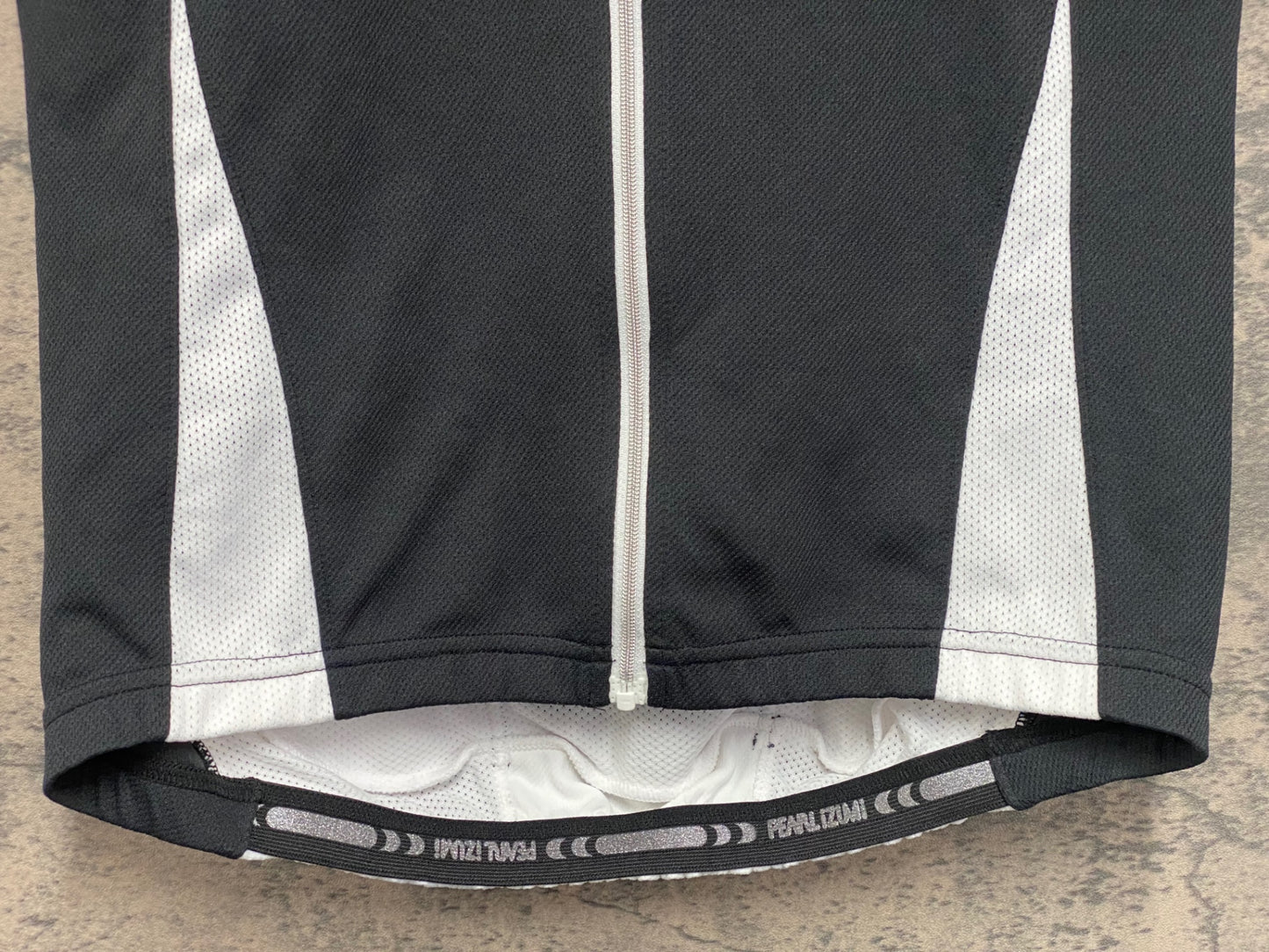 JA221 パールイズミ PEARL iZUMi 半袖 サイクルジャージ 白黒 S