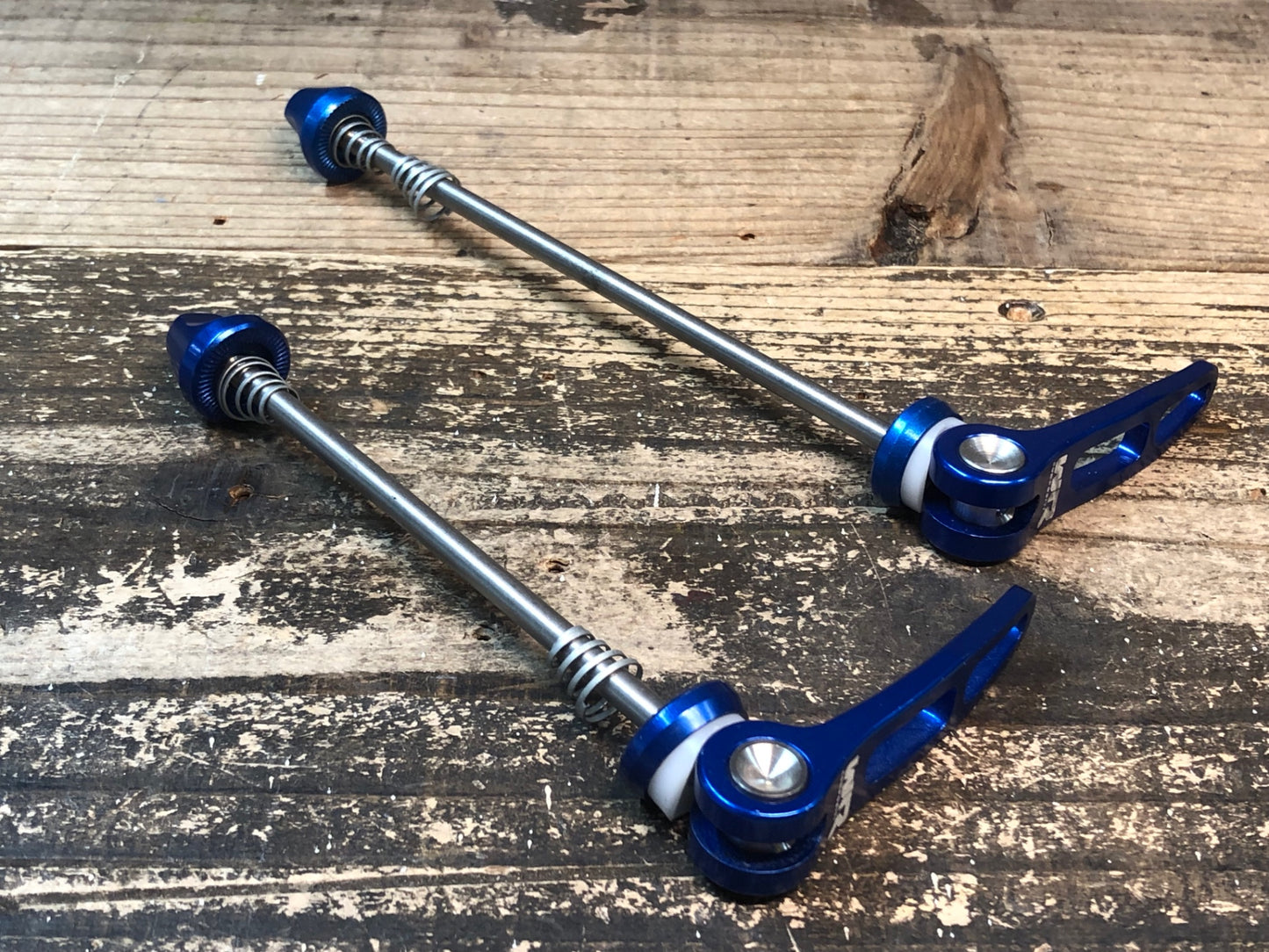 IF593 WR COMPOSITI チタン クイックリリース 前後セット 100mm 130mm 青