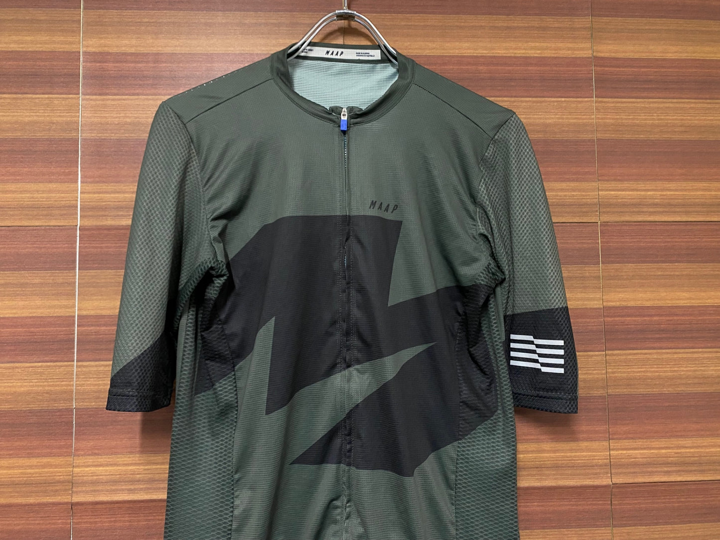 IN597 マープ MAAP PRO FIT JERSEY 半袖 サイクルジャージ カーキ 黒 XXL