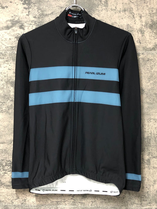 IX597 パールイズミ PEARL iZUMi 長袖サイクルジャージ 裏起毛 黒青 M