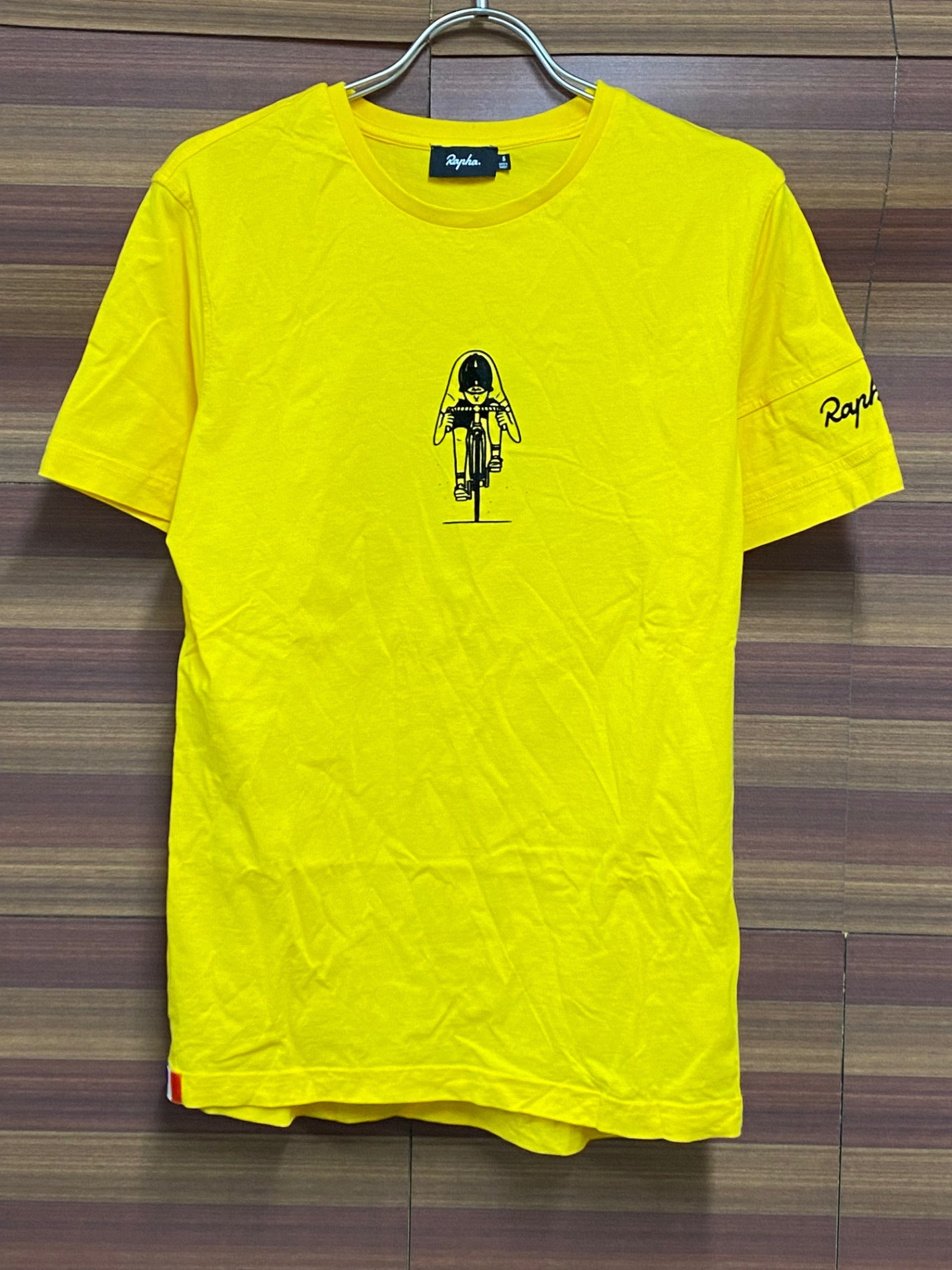 IU450 ラファ Rapha FRANCE T-SHIRT 半袖 Tシャツ 黄 S