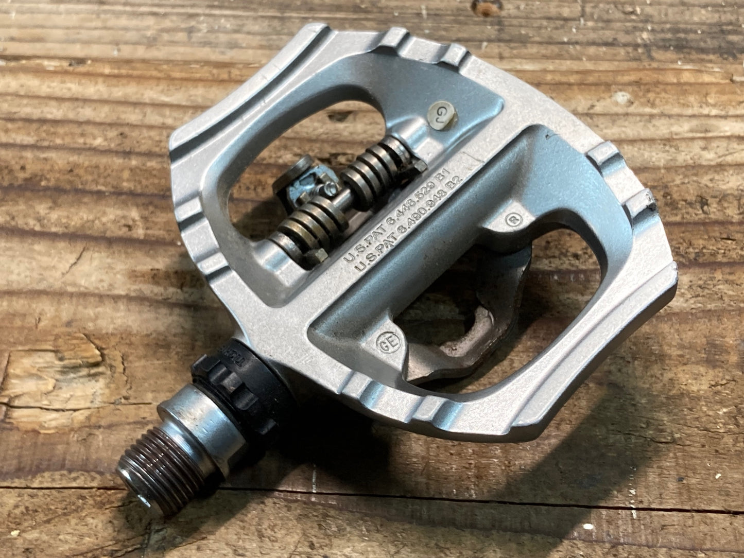 IQ455 シマノ SHIMANO PD-A530 ビンディングペダル SPD 片面フラット シルバー