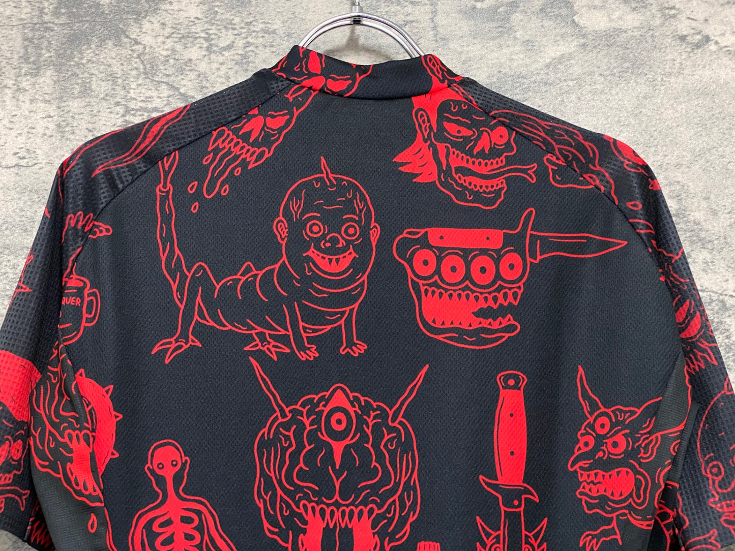 JA623 アタッカー ATTAQUER Artist Series Limited Edition 半袖 サイクルジャージ 赤 黒 M Will Carsola