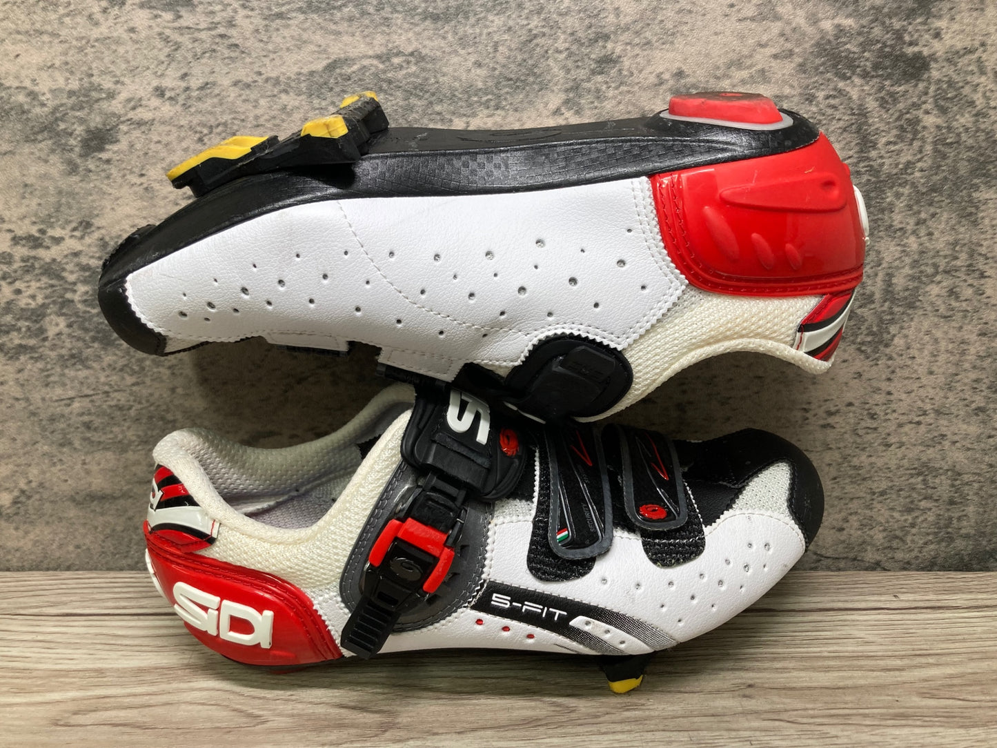 IX650 シディ SIDI SCARPE GENIUS 5FIT CARBON ビンディングシューズ 白/黒 EU41