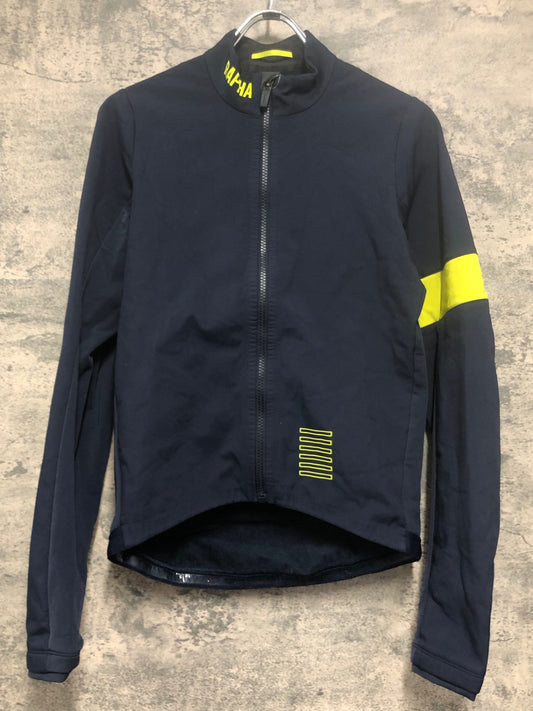 IV164 ラファ Rapha PRO TEAM TRAINING JERSEY 長袖 サイクルジャケット 濃紺 M 裏起毛