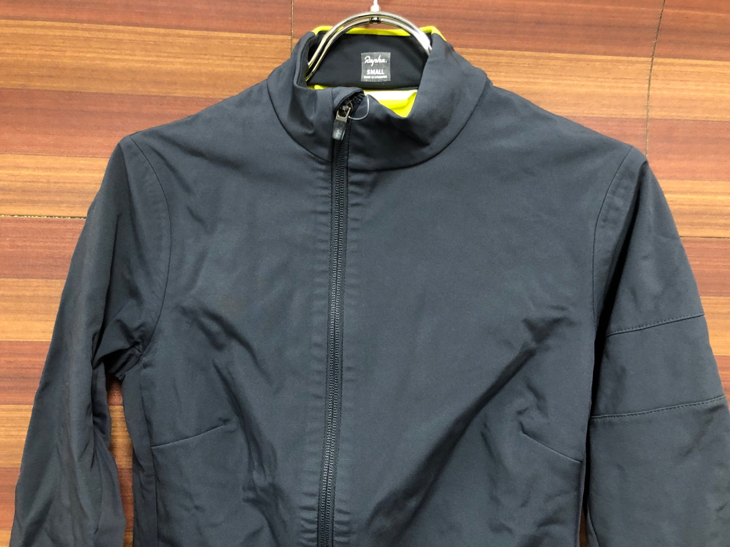 IT303 ラファ Rapha SOUPLESSE JACKET 長袖 サイクルジャケット グレー 黄 S