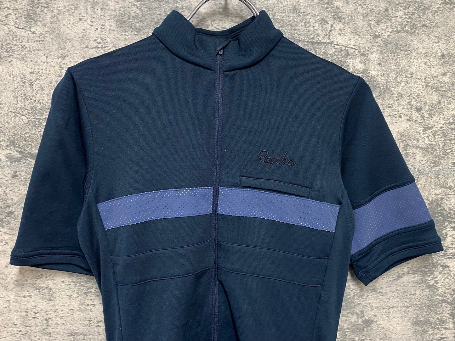 IV239 ラファ Rapha BREVET JERSEY 半袖 サイクルジャージ 黒 XS