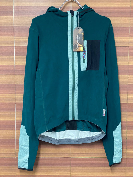 IO565 カフェドシクリステ CAFE DU CYCLISTE 長袖 サイクルジャージ 緑 XL