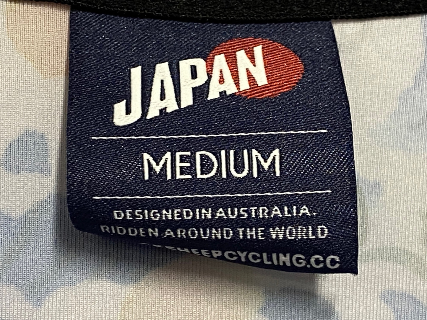 JB511 ブラックシープ BLACK SHEEP 半袖 サイクルジャージ 青 白 M JAPAN