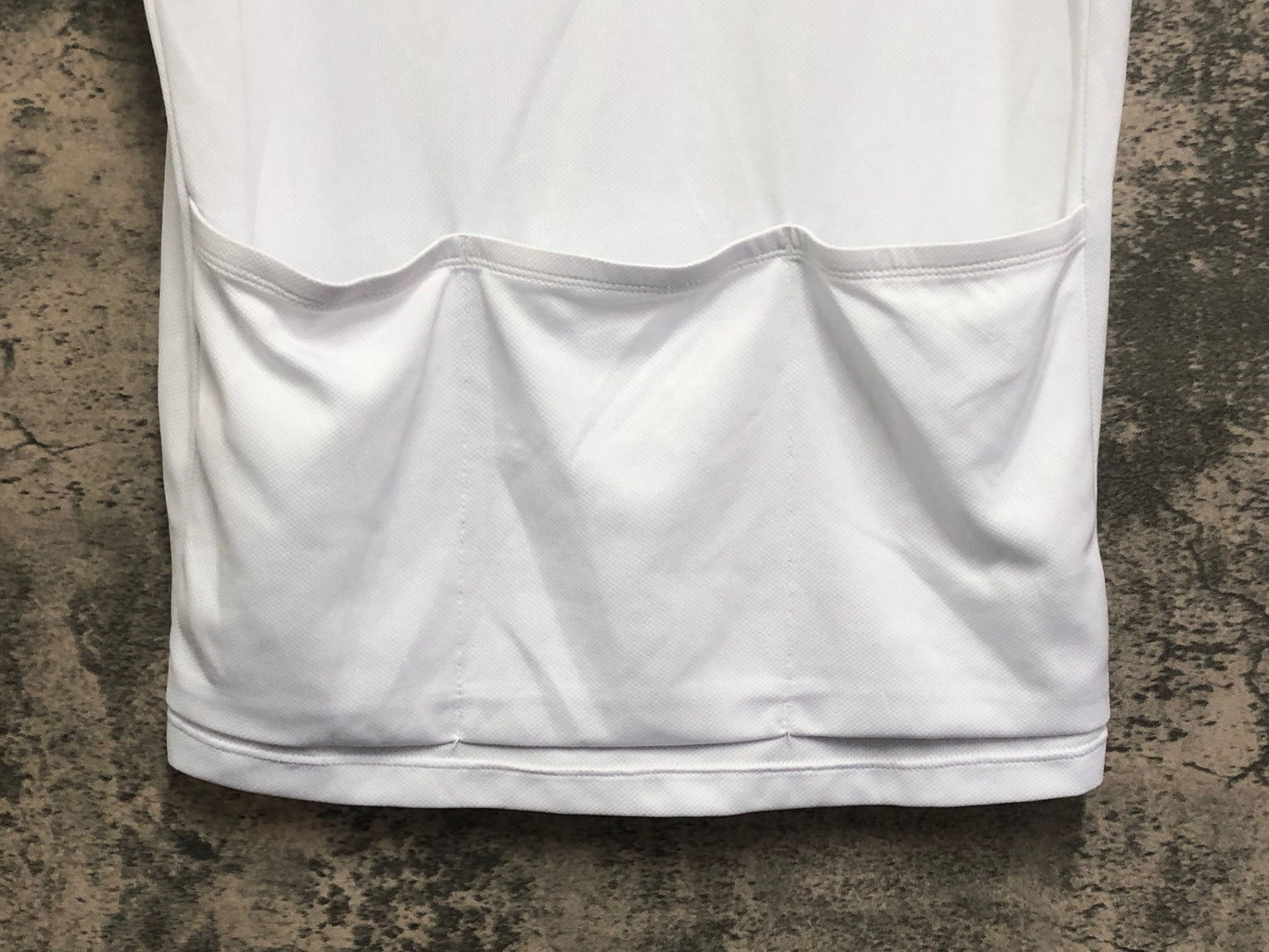 IW157 dhb 半袖 サイクルジャージ 白 M ハーフジップ