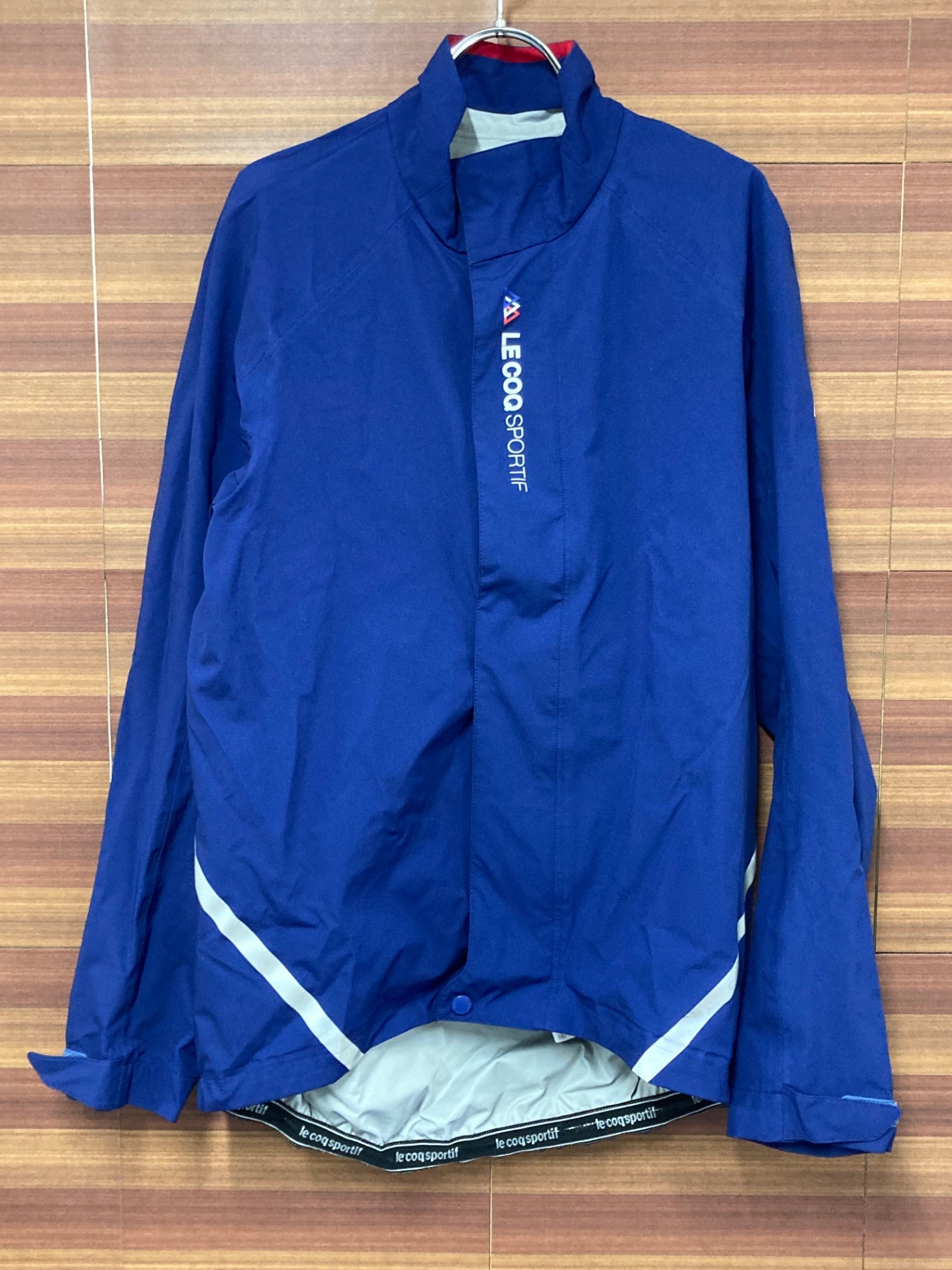 IO073 ルコックスポルティフ le coq sportif 長袖 サイクルジャケット 紺 L