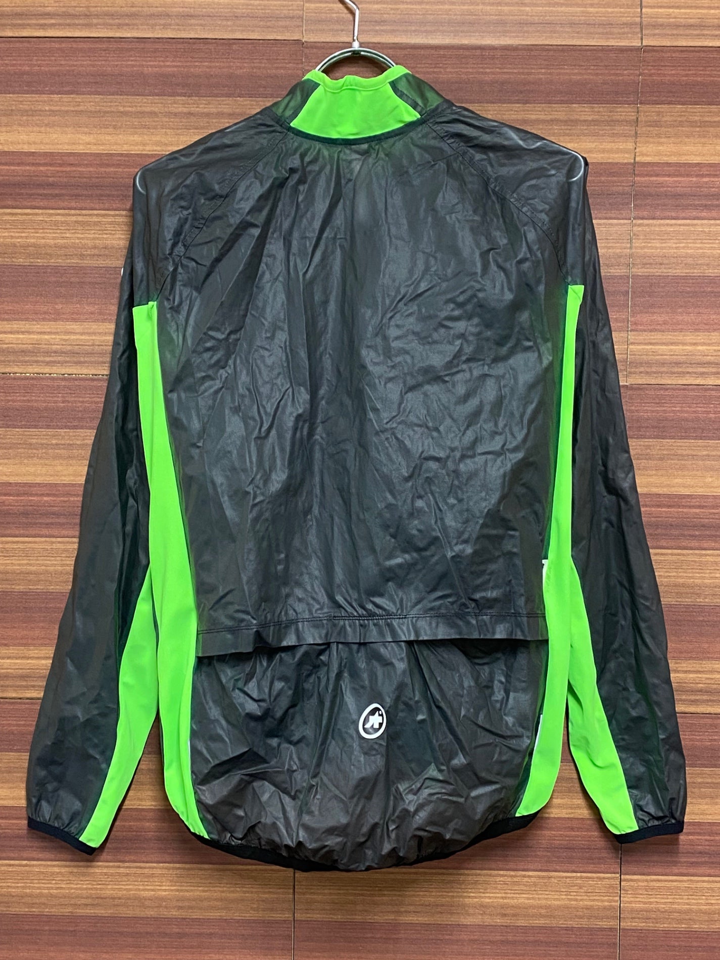 IN938 アソス assos MILLE GT Clima Jacket EVO 長袖 ウィンドブレーカー グレー 黄緑 S