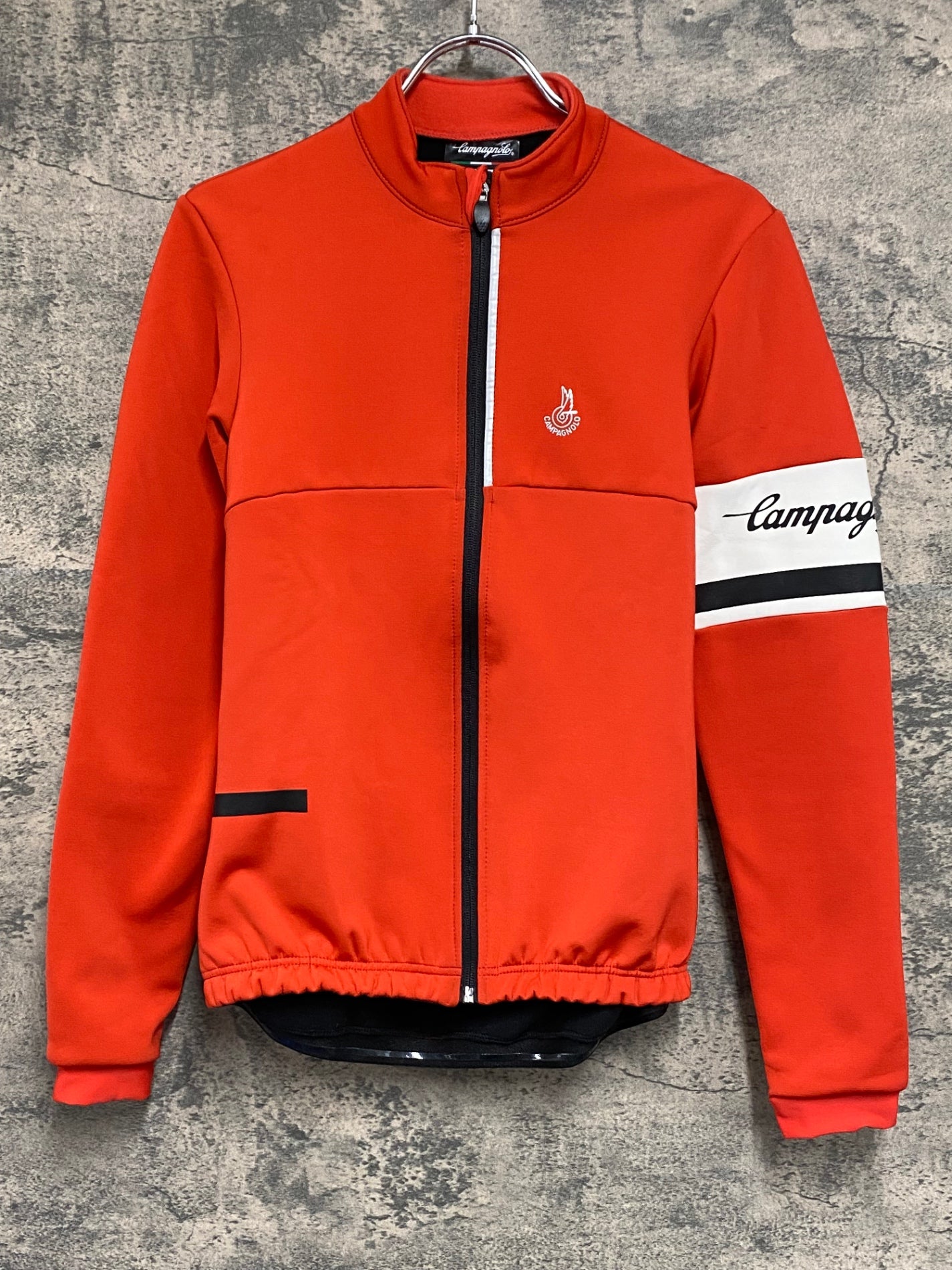 IZ545 カンパニョーロ CAMPAGNOLO 長袖 サイクルジャケット 赤 S 裏起毛