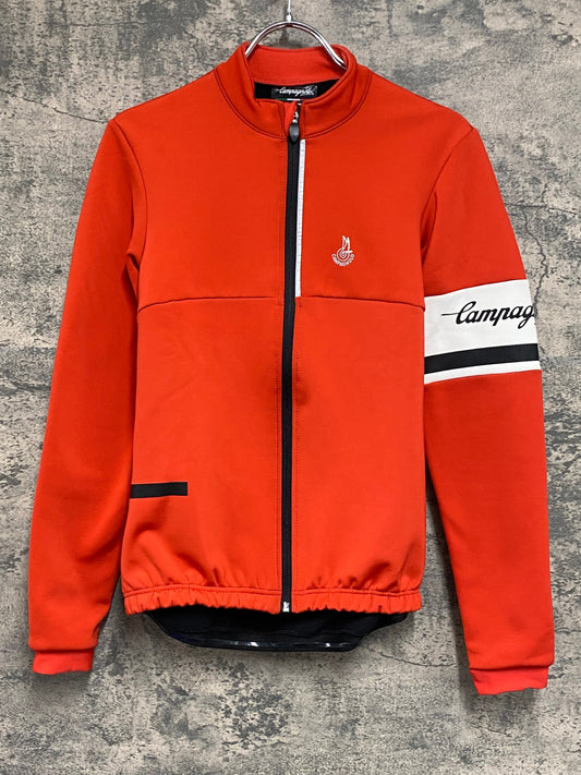 IZ545 カンパニョーロ CAMPAGNOLO 長袖 サイクルジャケット 赤 S 裏起毛