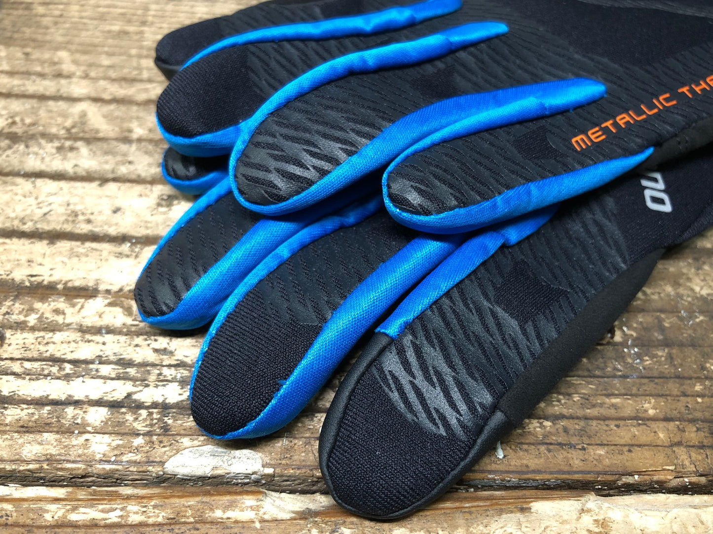 JA345 シマノ SHIMANO 長指 グローブ 黒 S METALLIC THERMAL TECH