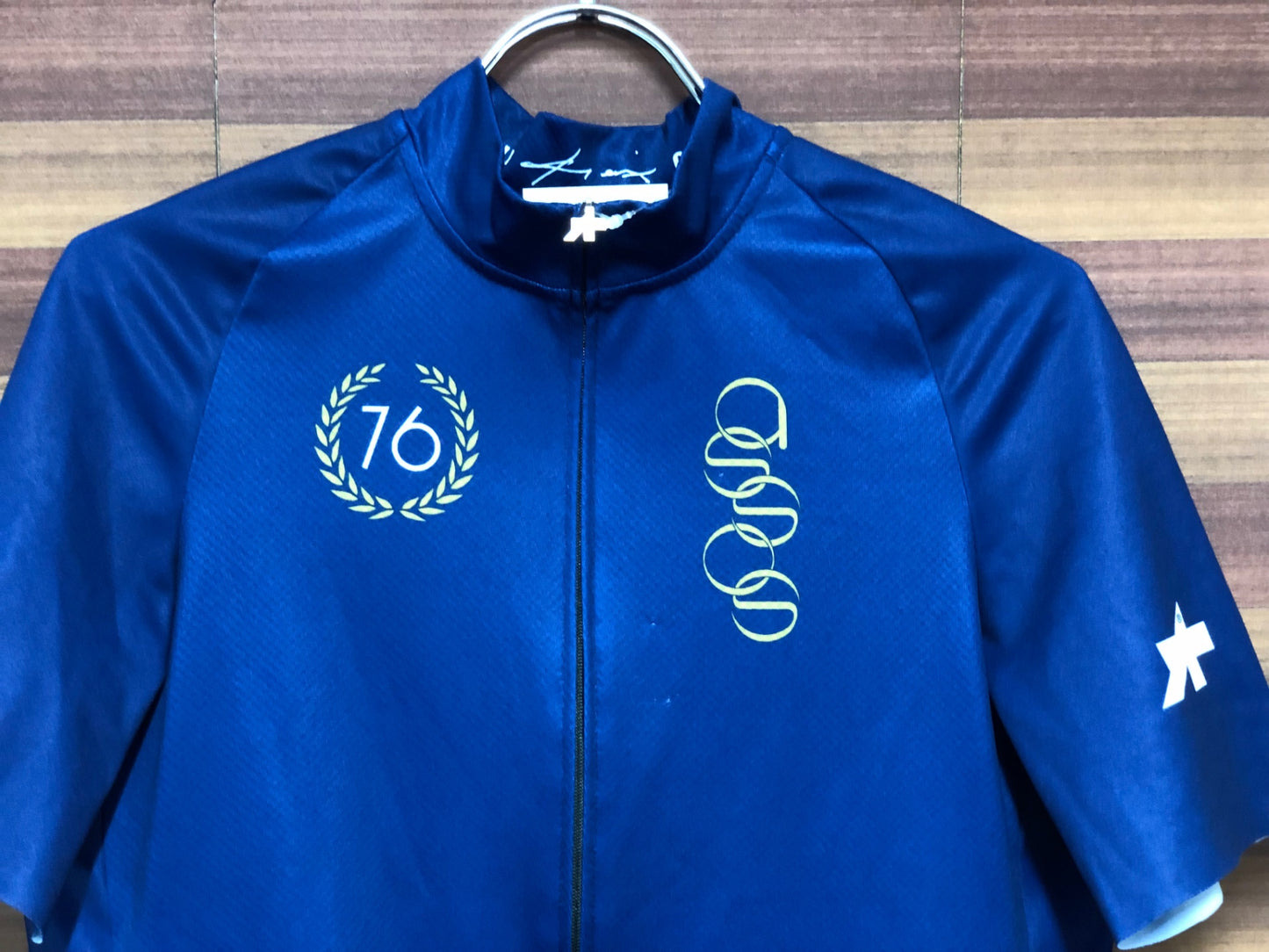 IL976 アソス assos ForToni short sleeve jersey 半袖サイクルジャージ 紺 M ほつれ