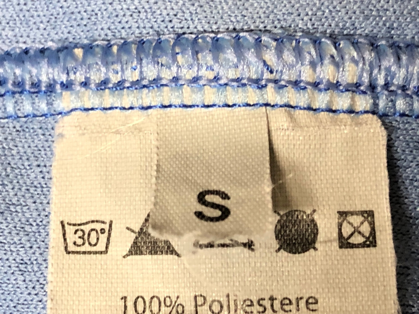 IX574 デマルキ De Marchi 半袖サイクルジャージ 青 S