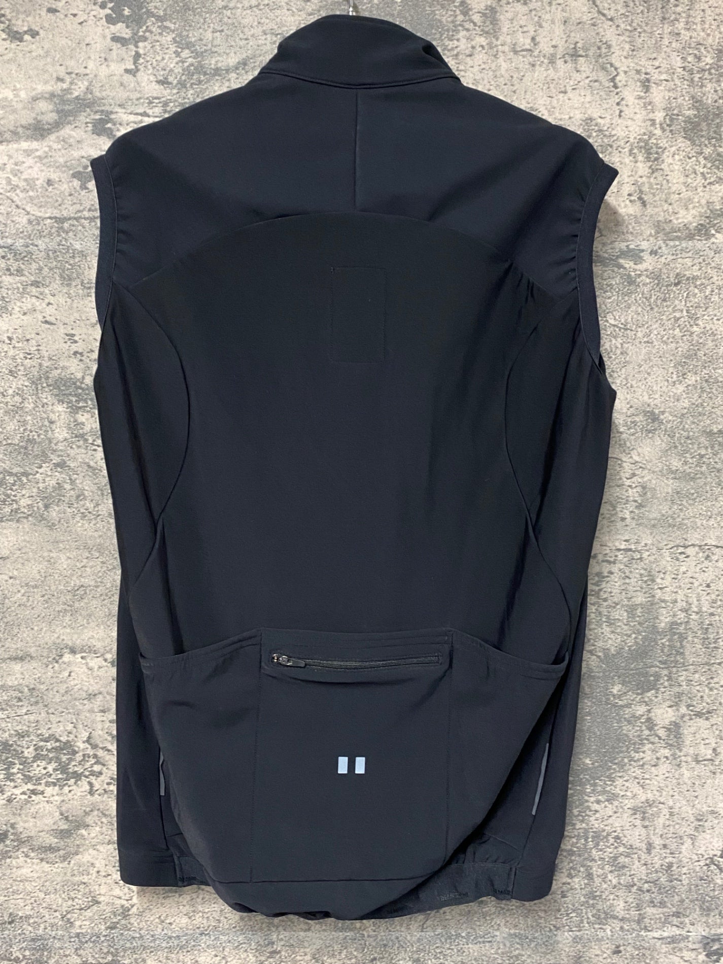 JB449 デマルキ DE MARCHI WINDPROOF FRONT VEST ジレ 黒 裏起毛 M