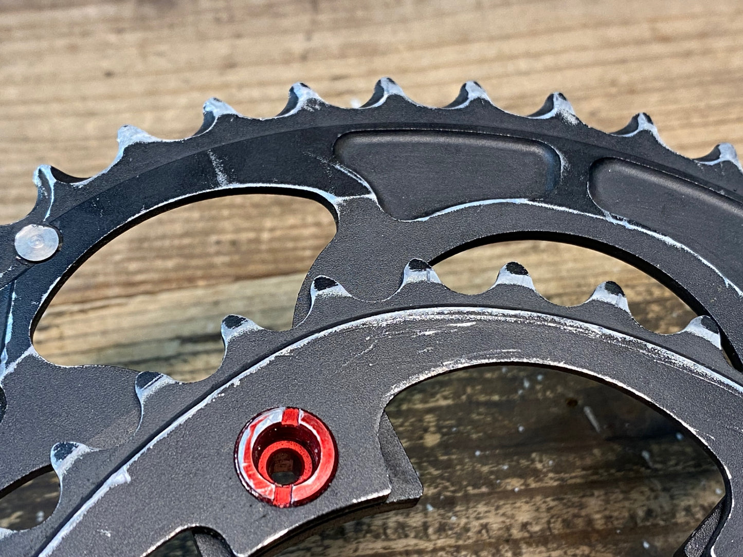 IO096 リデア RIDEA POWER RING チェーンリング 52/36T BCD110mm 楕円