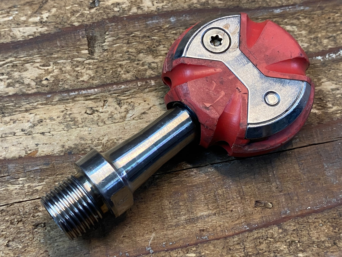 IS577 スピードプレイ Speedplay ZERO ビンディングペダル 赤 ステンレスシャフト