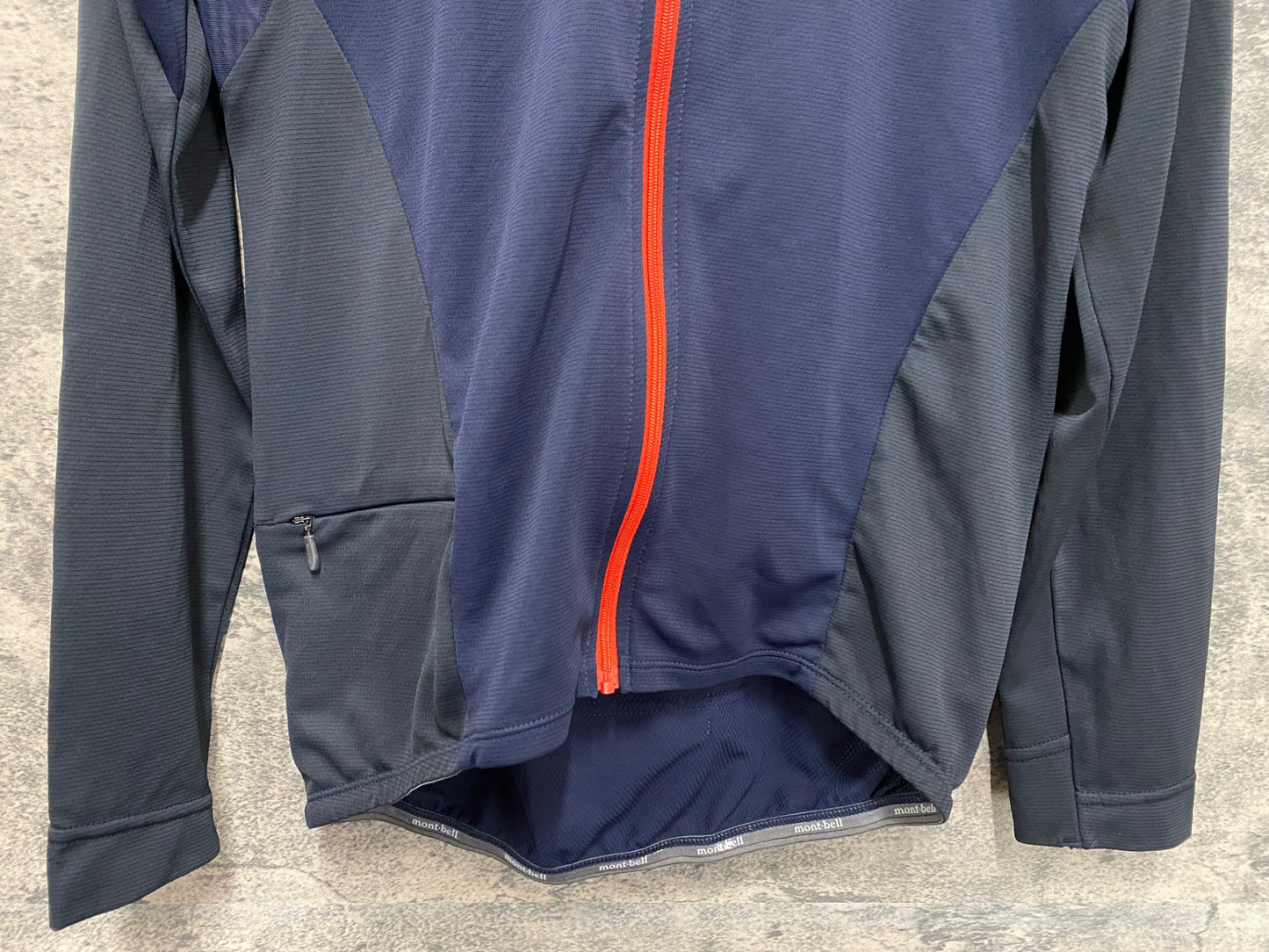 IX749 モンベル mont bell 長袖サイクルジャージ M 紺