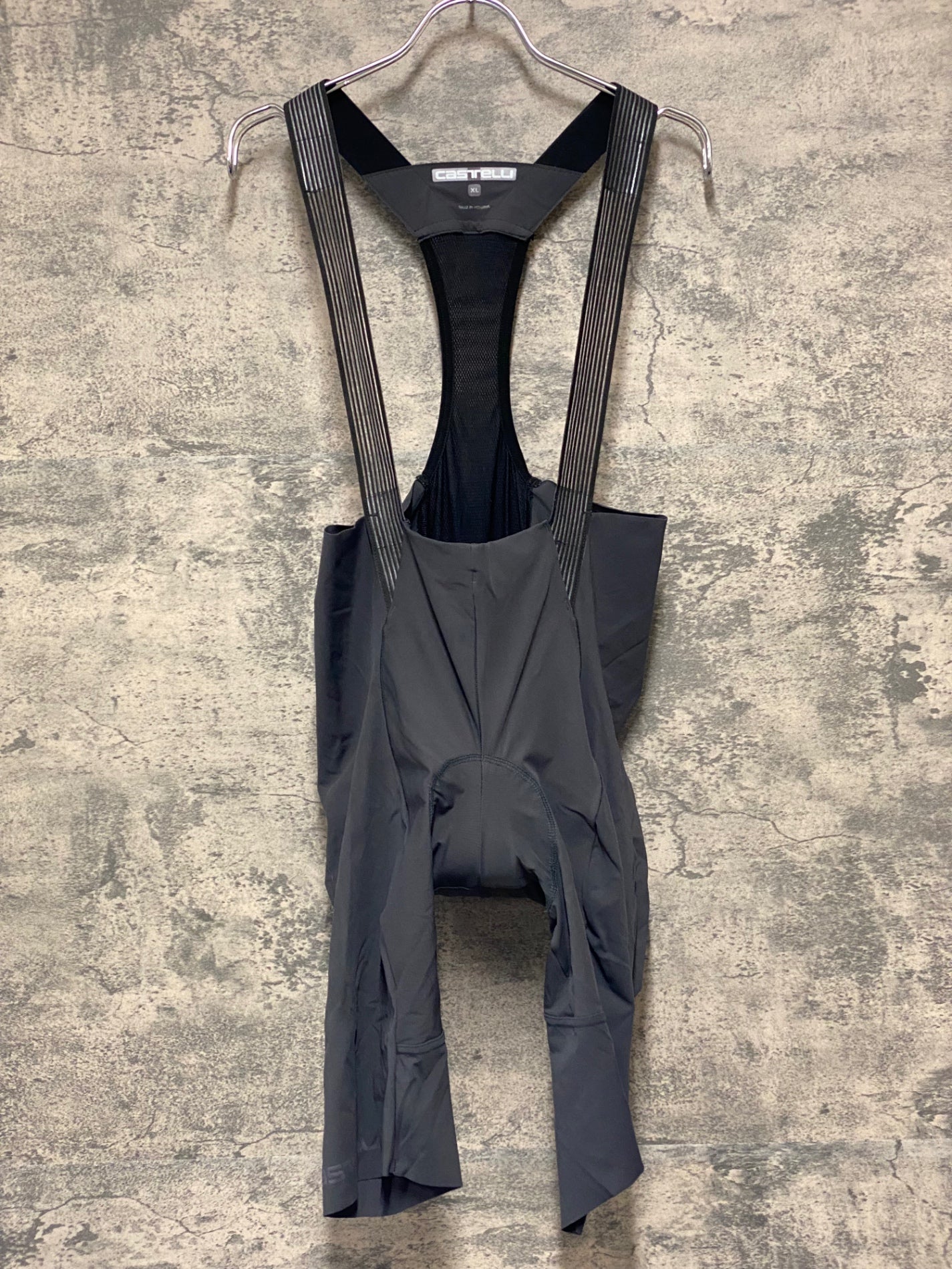 JB620 カステリ Castelli 半袖 サイクルジャージ ビブショーツ 上下セット 黒 赤 XL