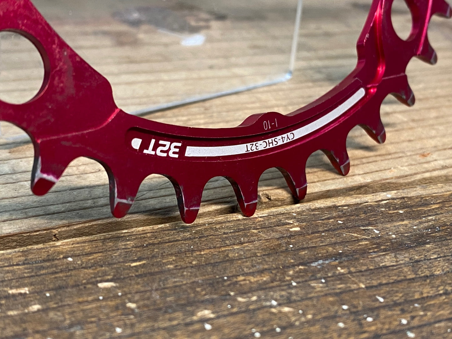 IR764 スギノ SUGINO サイクロイド Cycloid Super Hill Climb CY4-SHC 楕円 インナー チェーンリング 32T 赤