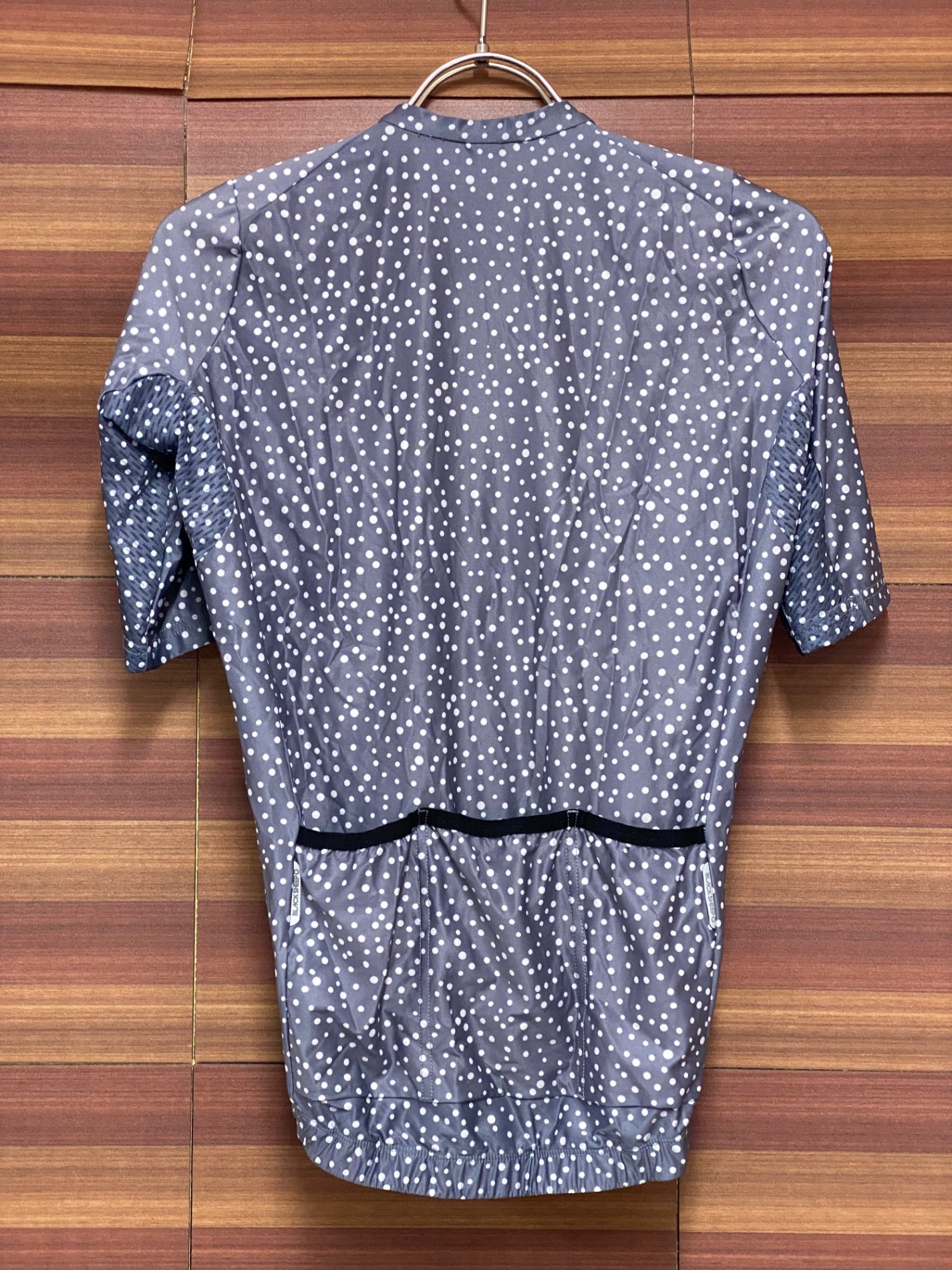 IV075 ブラックシープ Black Sheep 半袖サイクルジャージ グレー白 S