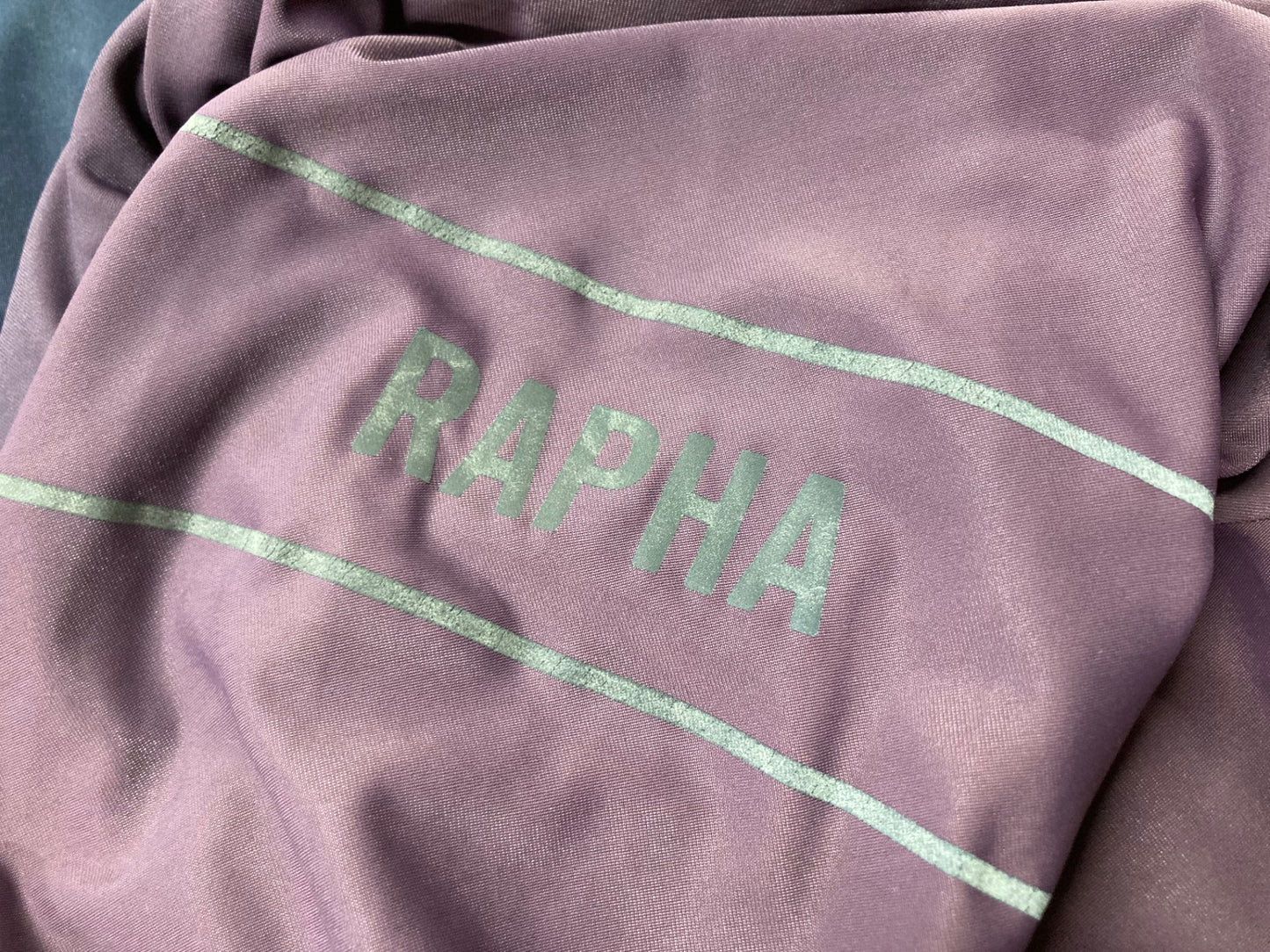 HV948 ラファ Rapha PRO TEAM LONG SLEEVE COLOURBURN THERMAL JERSEY 紺 XXL ※スレ