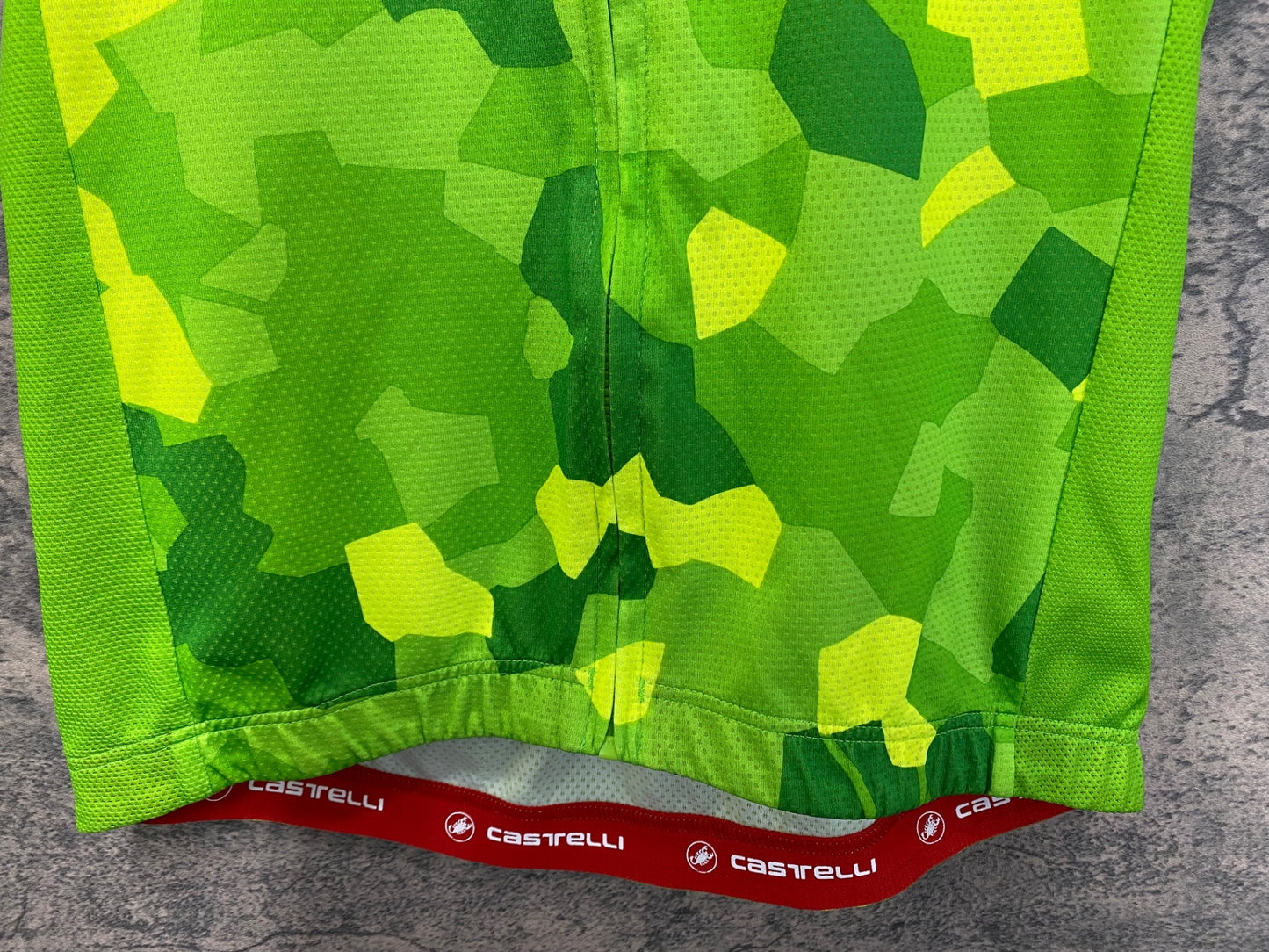 IY206 カステリ CASTELLI 半袖 サイクルジャージ 緑 M
