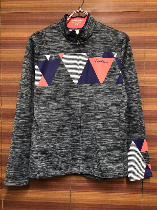 IN390 パールイズミ PEARL iZUMi 長袖サイクルジャージ グレー M 裏起毛