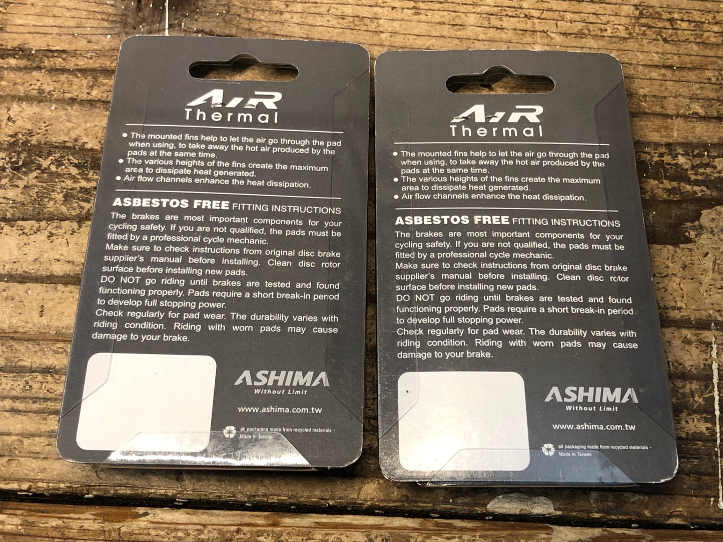 IR449 アシマ ASHIMA AT0104-OR-A ディスクブレーキ パッド オーガニックタイプ シマノXTR対応 2個セット 未使用