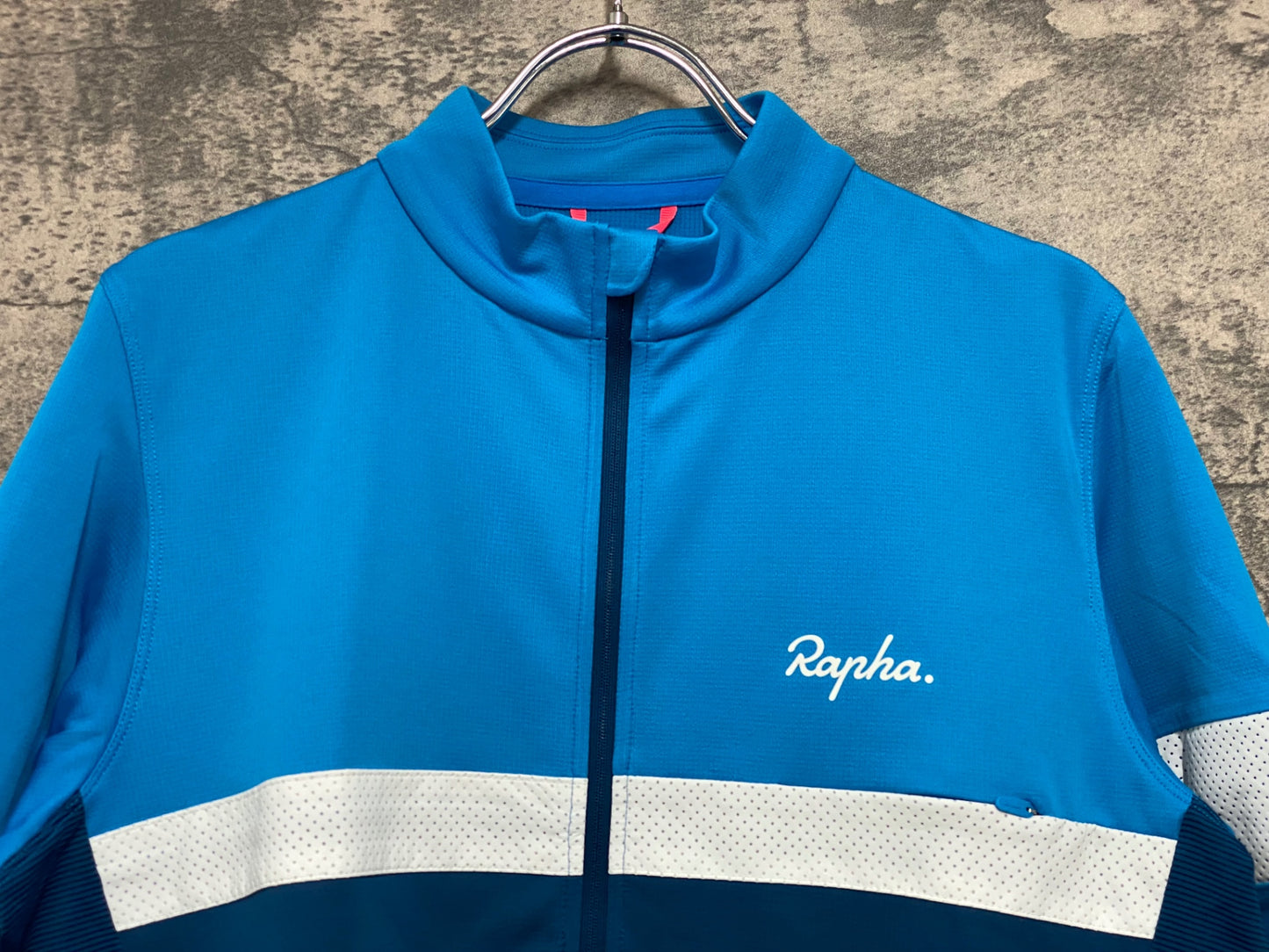 JB035 ラファ Rapha BREVET LIGHTWEIGHT JERSEY 半袖 サイクルジャージ 青 L