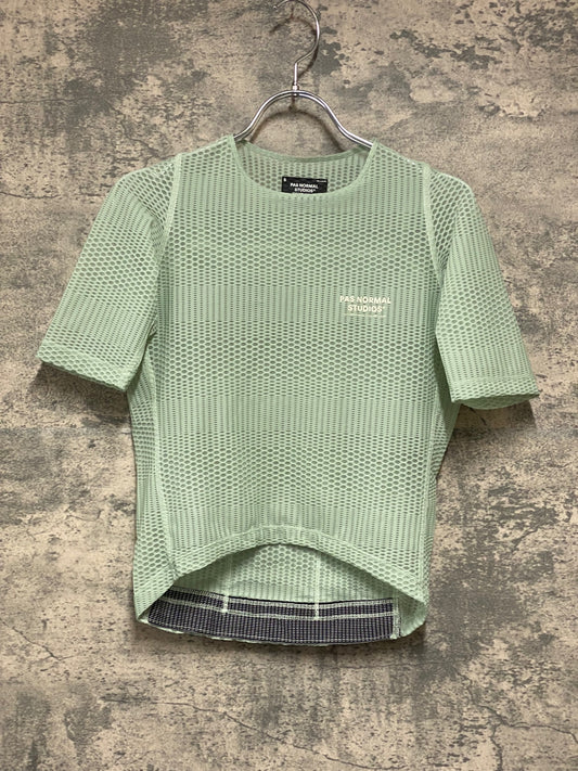 JC425 パスノーマルスタジオ Pas Normal Studios | Men’s Mechanism Pro Zipless Jersey 半袖 サイクルジャージ セレステ S