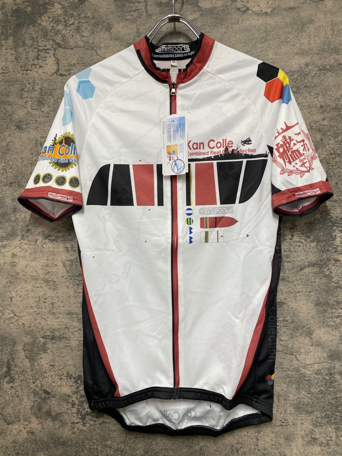 IQ038 AMISPORTS 半袖 サイクルジャージ XL 艦これ 大和